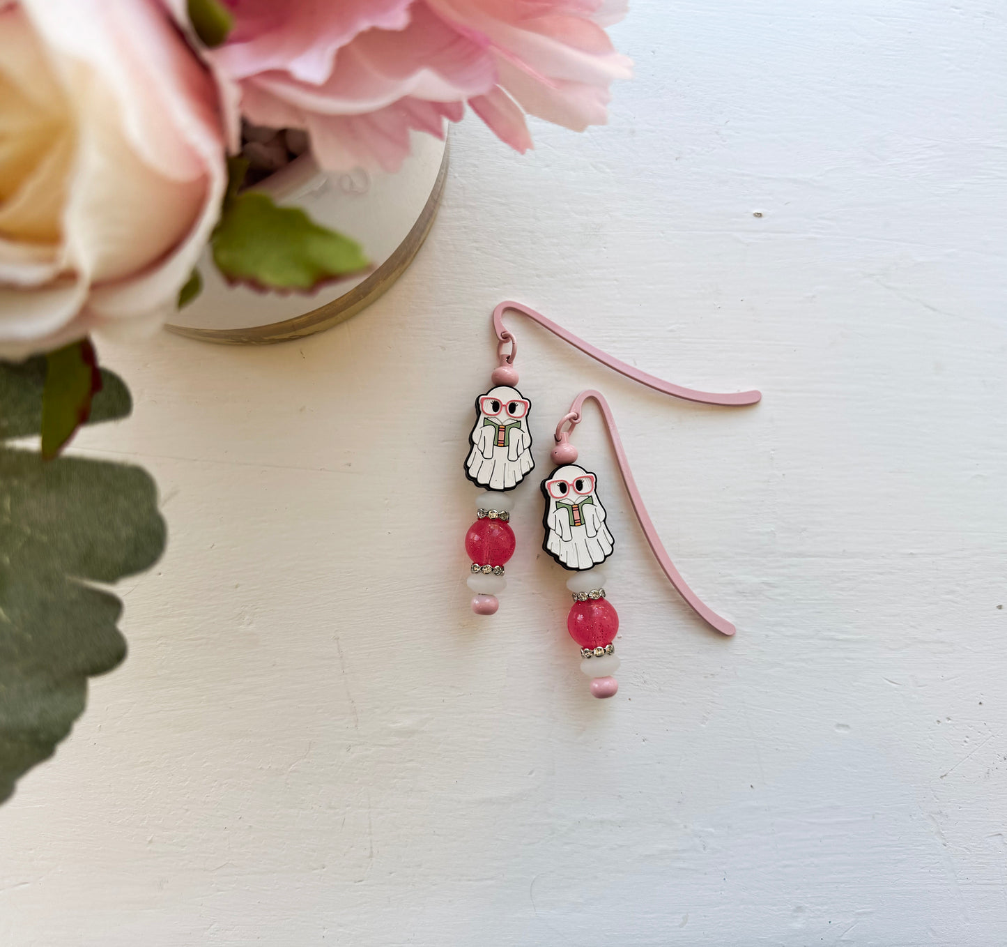 Book Ghost Pink Bookmark