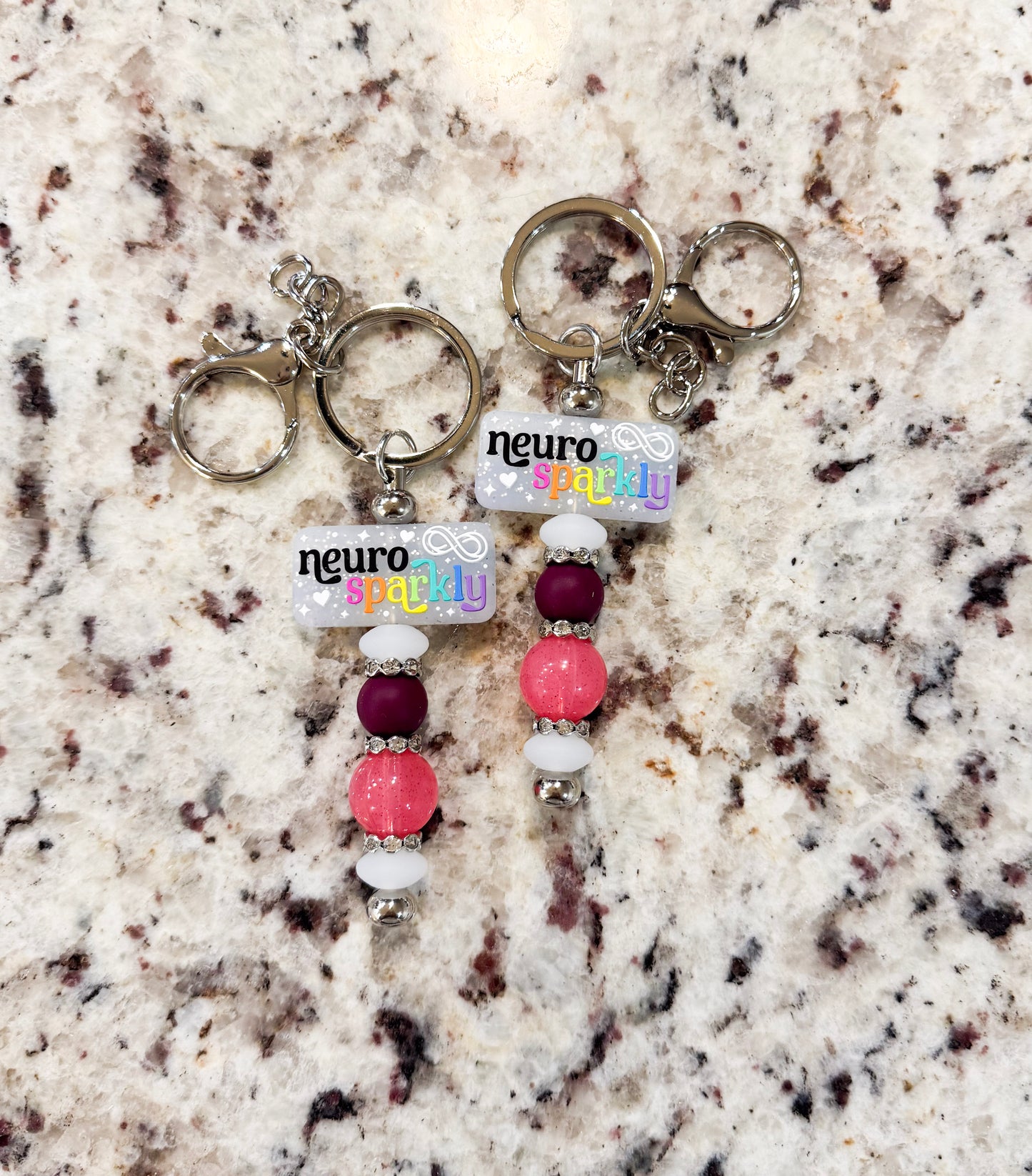 Neuro Sparkly Bar Keychain