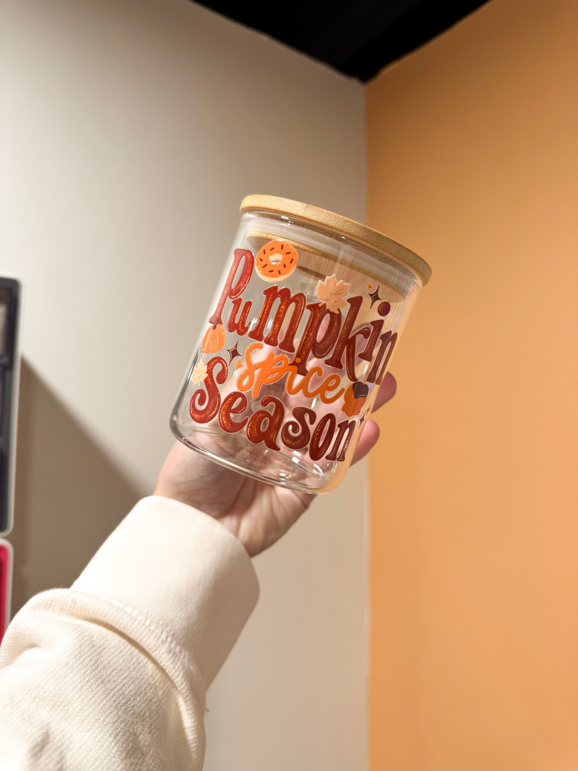 Pumpkin Spice Season Mini Glass Mug