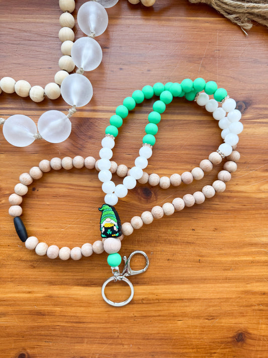 Leprechaun Gnome Full Beaded Lanyard