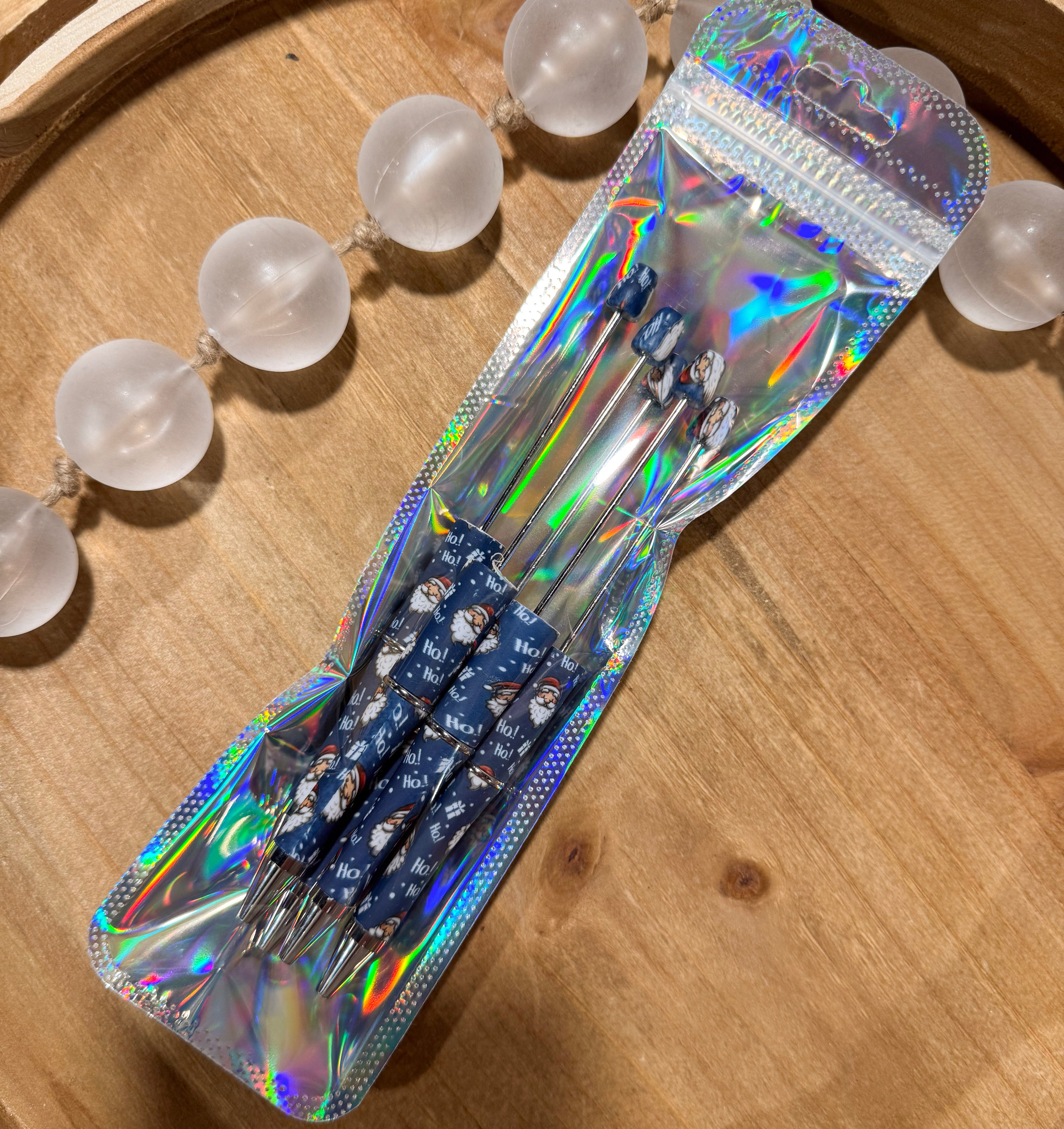 Blue Ho Ho Ho Refillable Pens [5 ct]