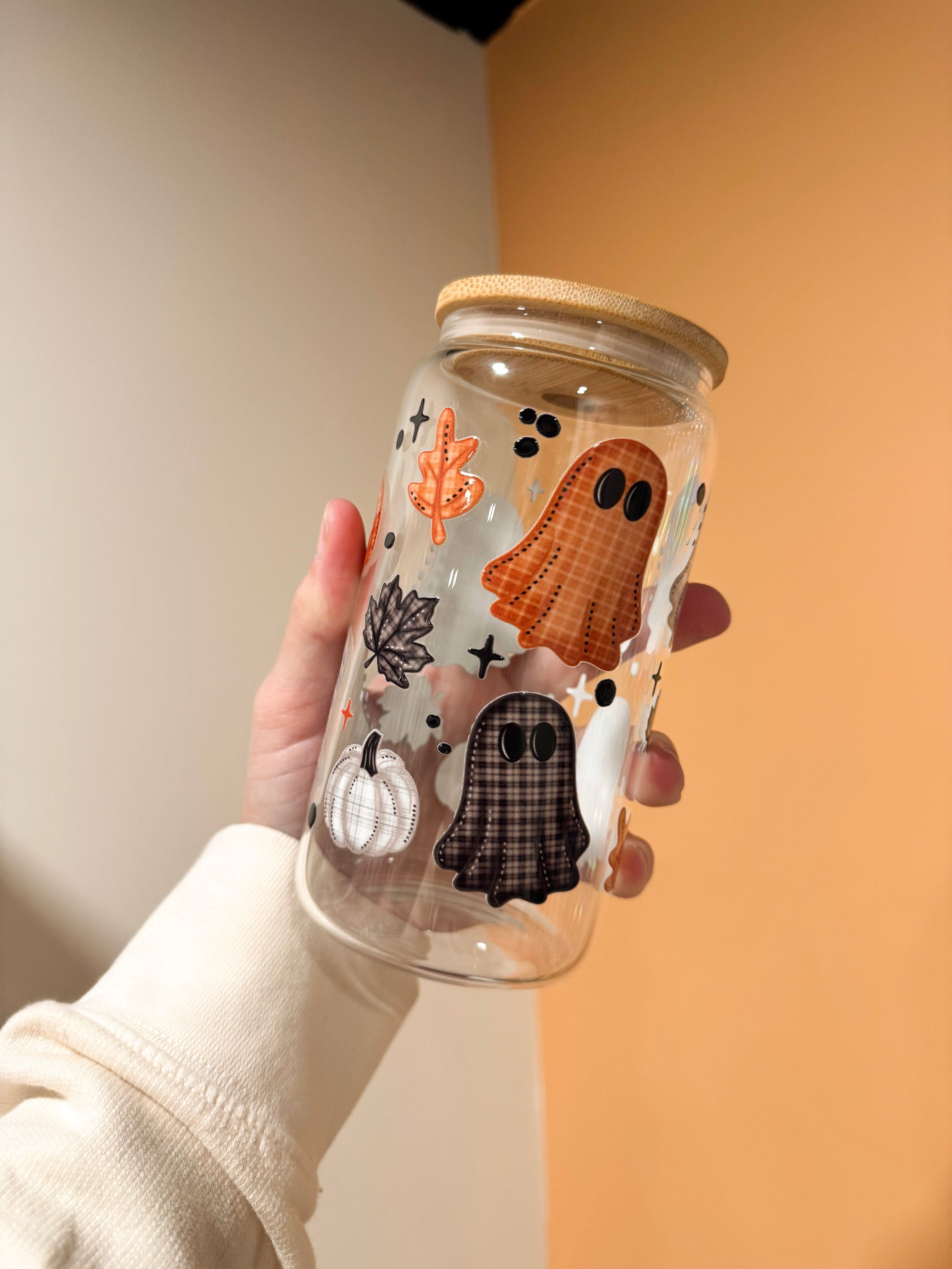 Flannel Ghost Glass Mug