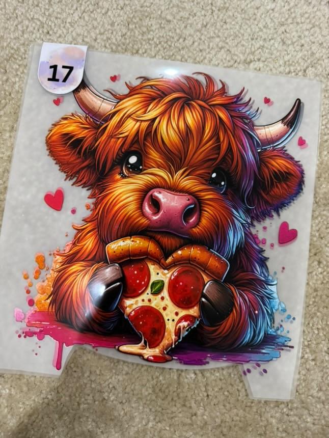 Cute Cow with Pizza [17]