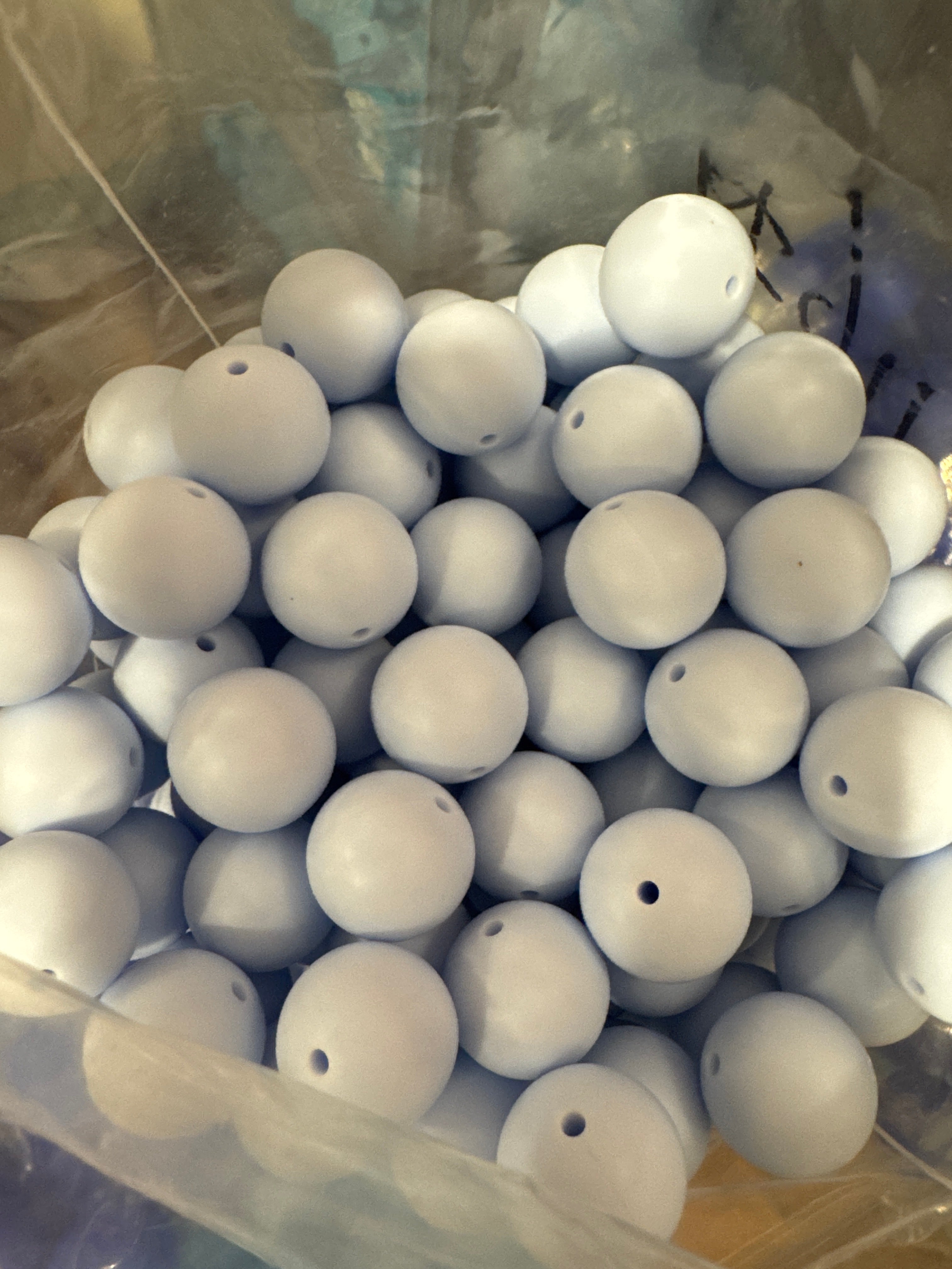 Pastel Blue 19mm Bead [Single]