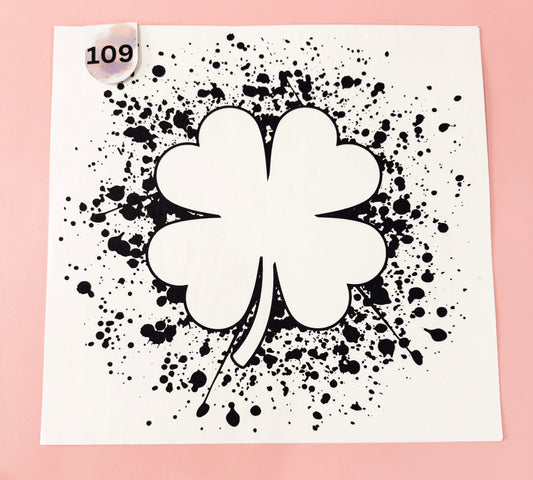 Paint Splatter Shamrock [109]