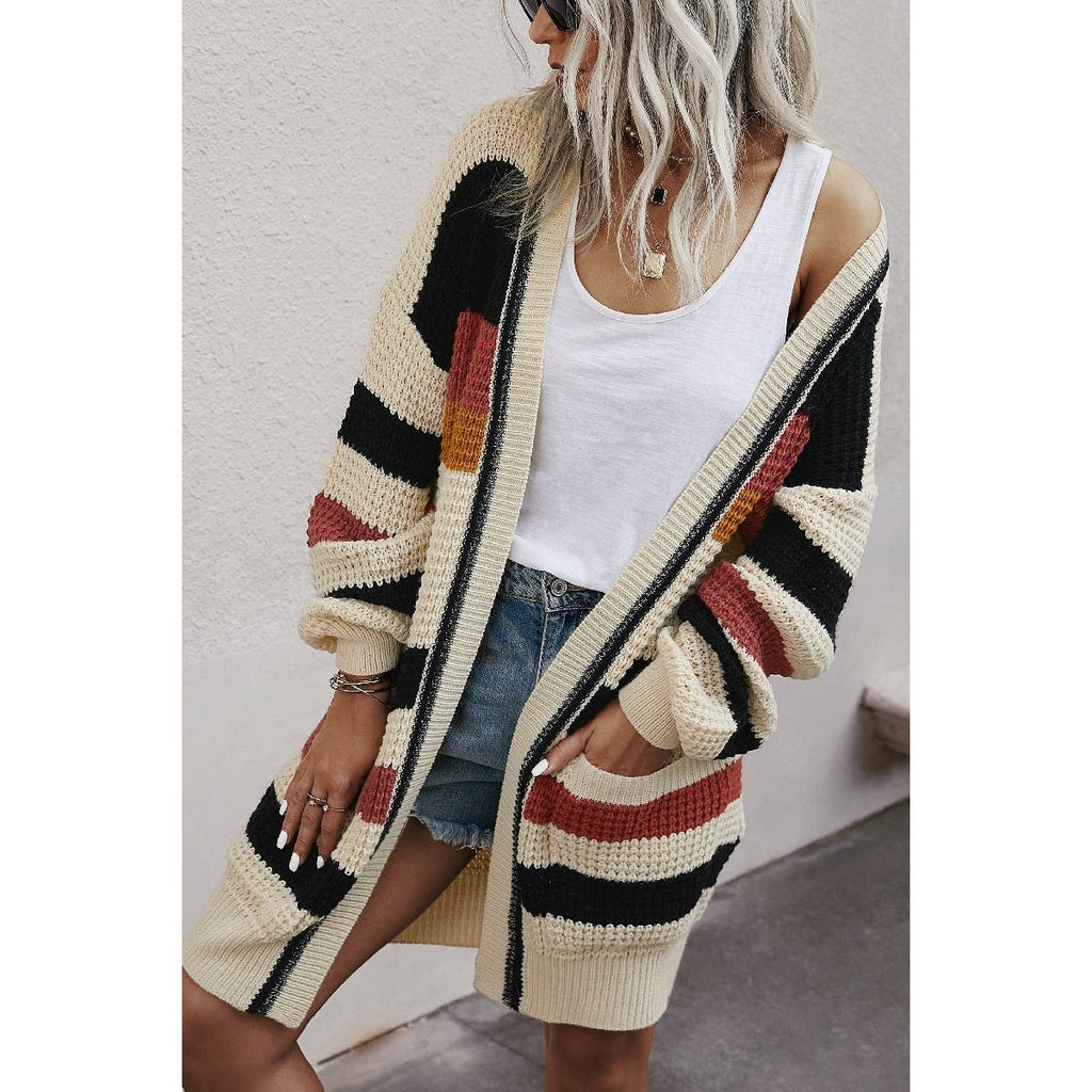 Color Blocked Cardigan