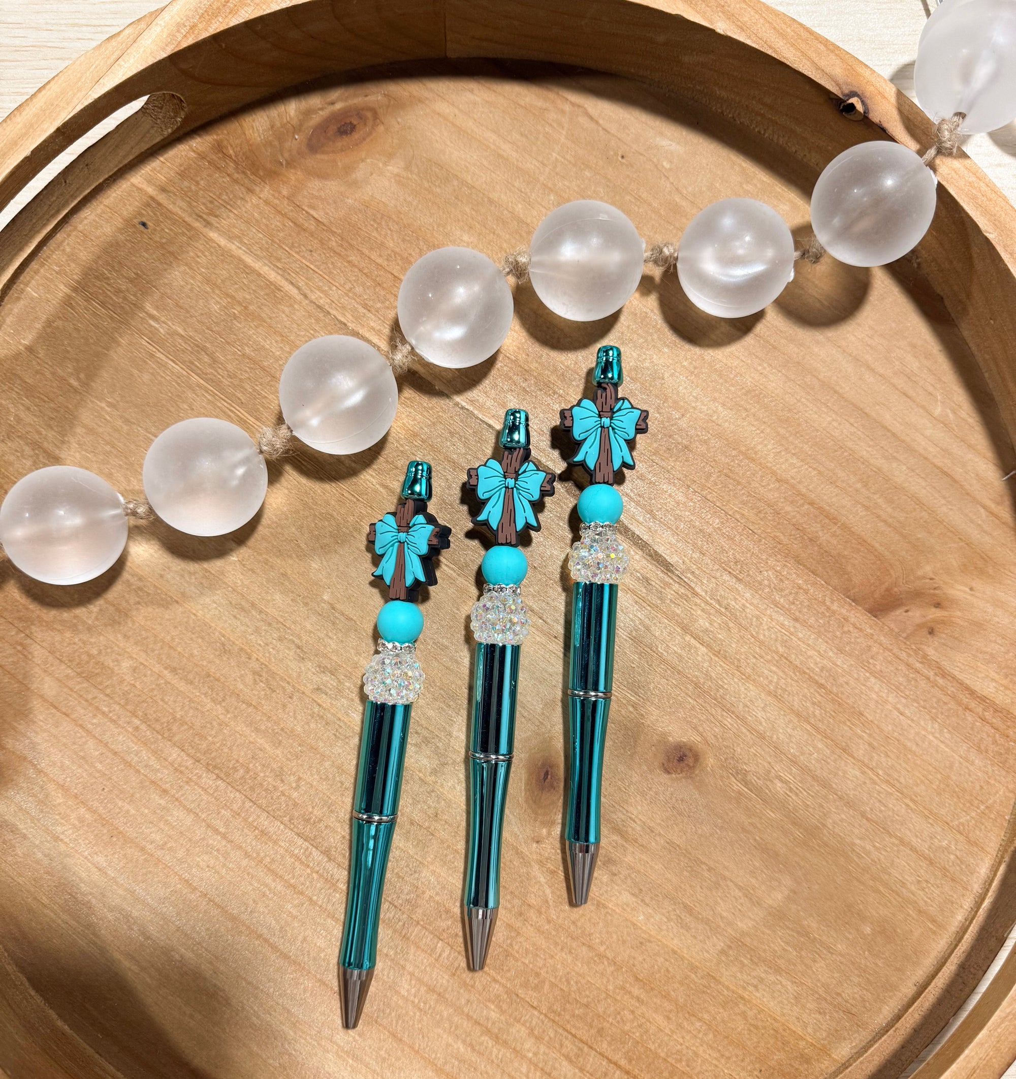 Turquoise Bow Cross Pen Refillable Pen