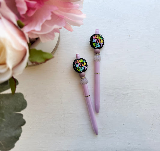 Neurodivergent Light Pink Skinny Pen