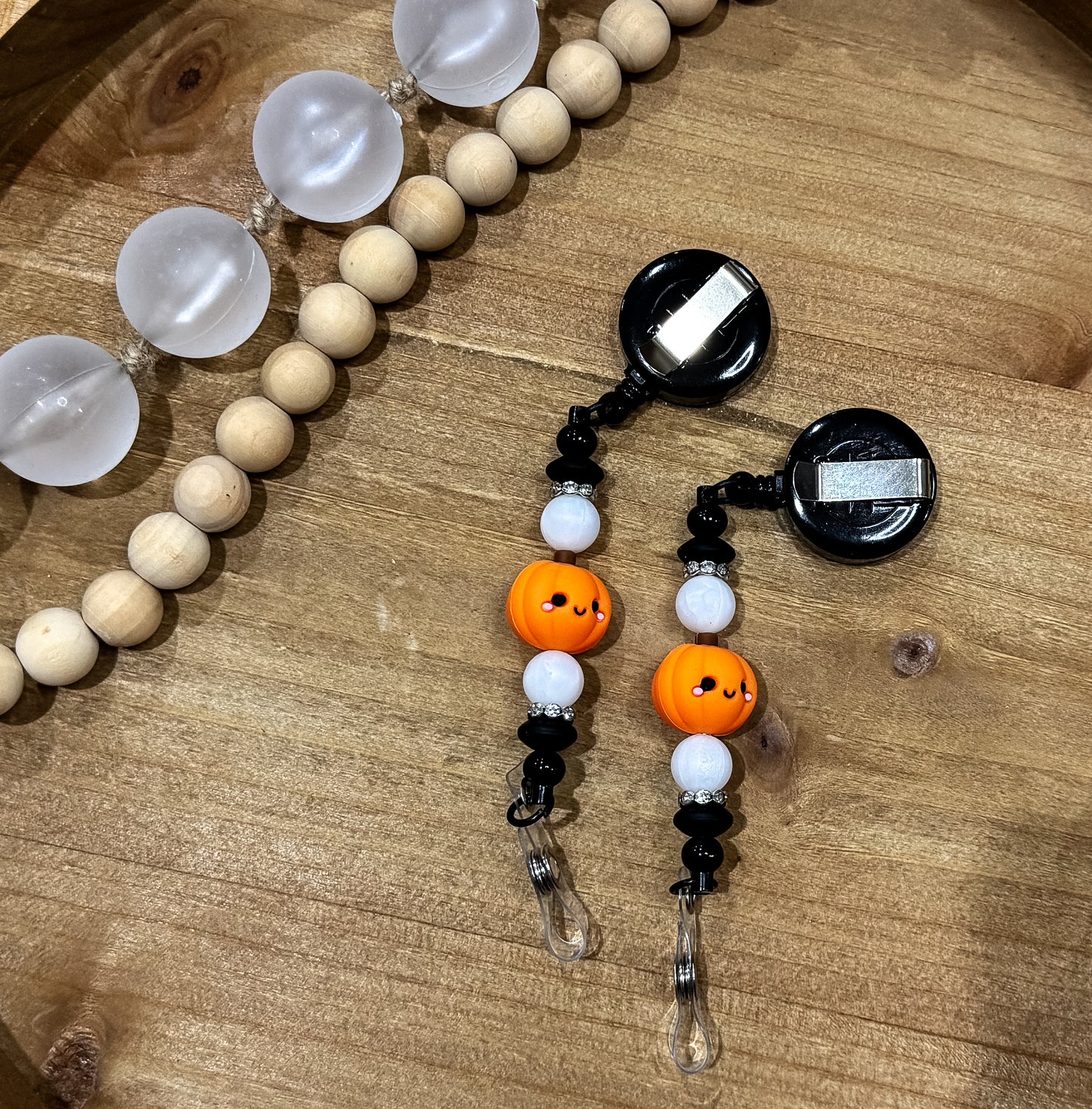 Smiley Pumpkin Bar Badge Reel