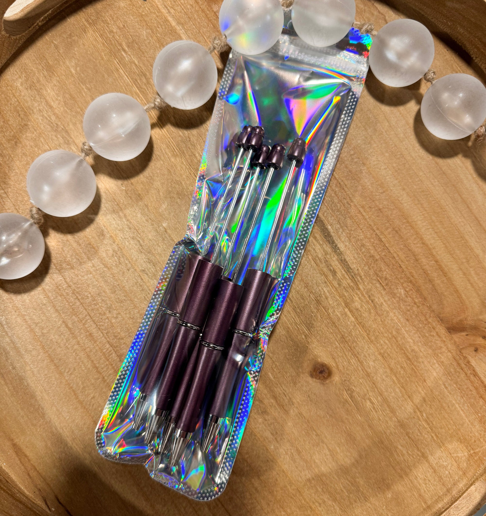 Purple Maroon Refillable Pens [5 ct]