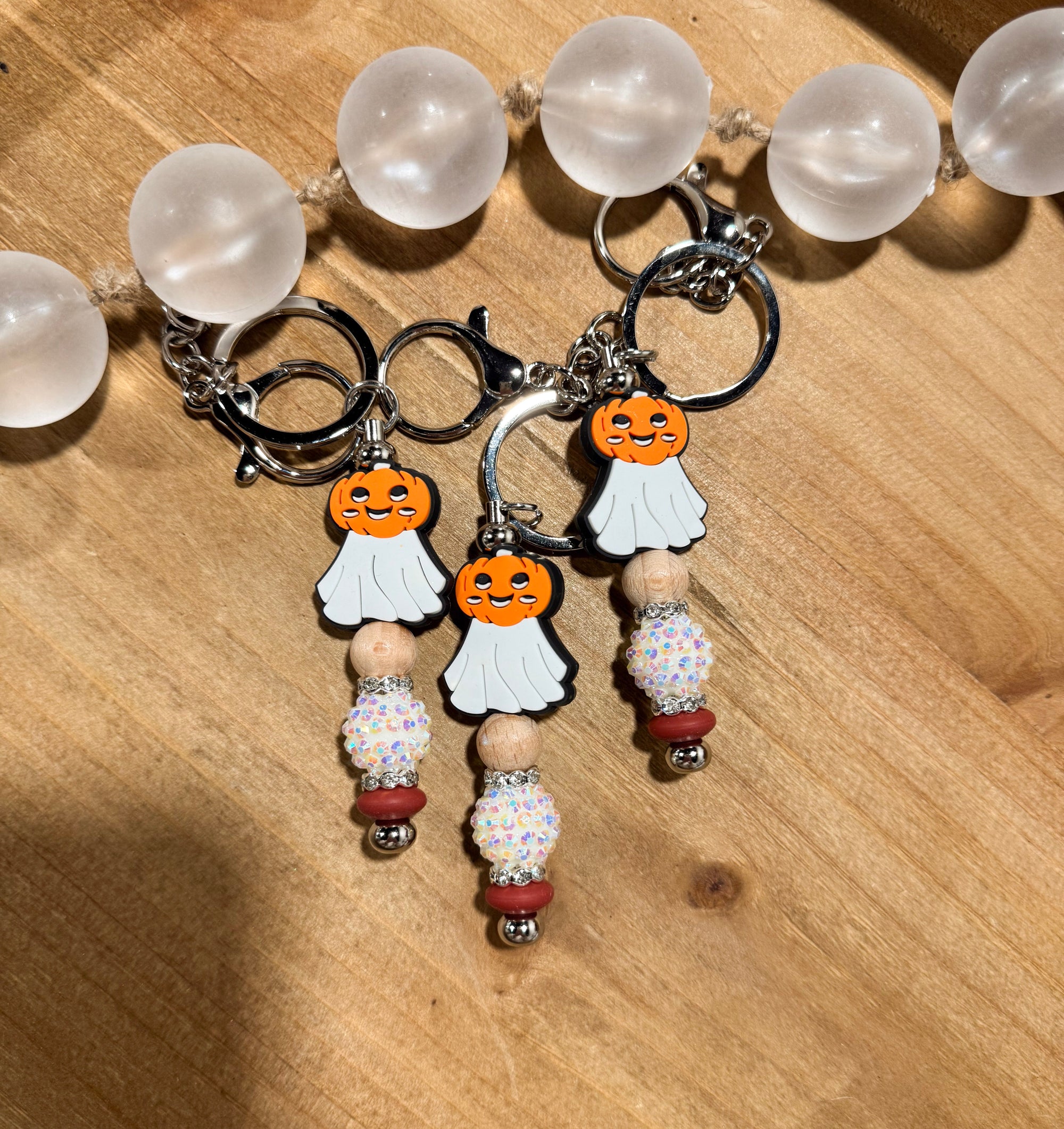 Pumpkinhead Ghost Bar Keychain