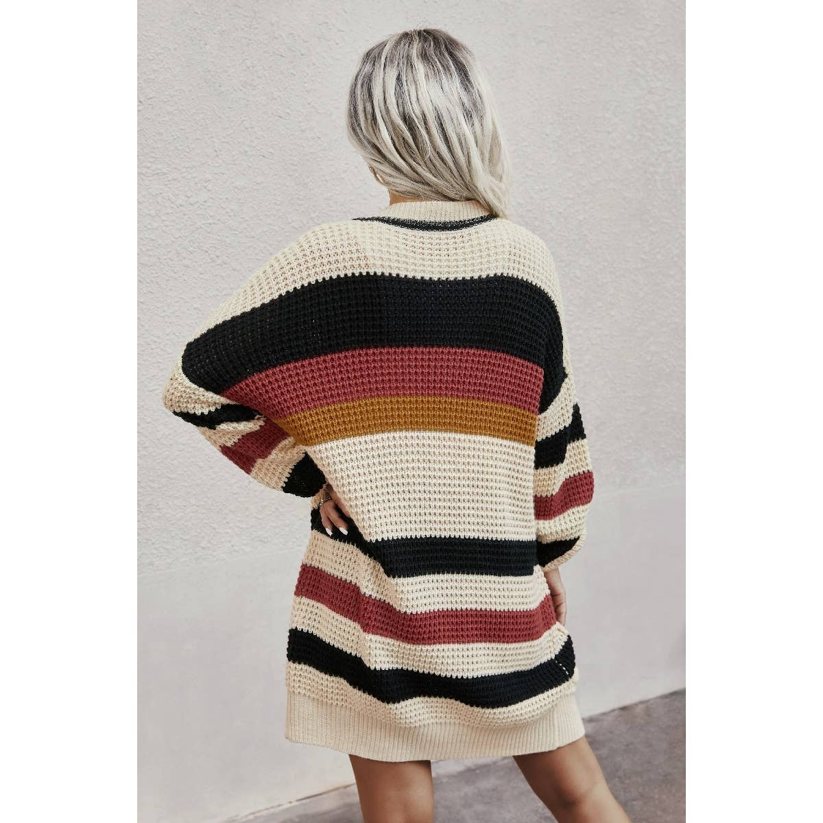 Color Blocked Cardigan