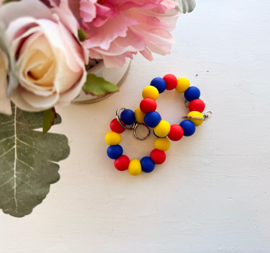 Autism Awareness Mini Wristlet Keycain