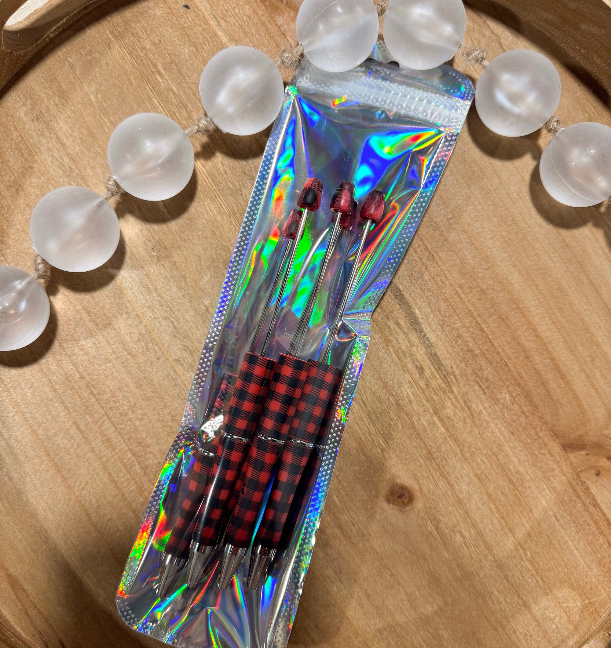 Buffalo Plaid Refillable Pens [5 ct]