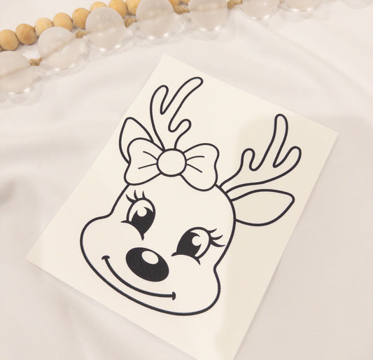 Girl Reindeer | Toddler/Youth Print