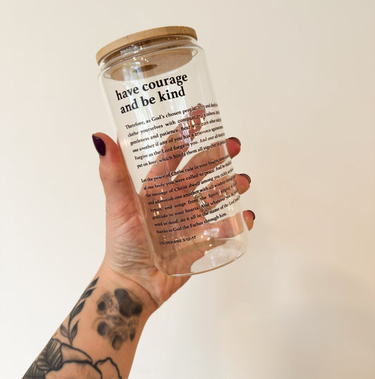 Church|Notes Have Courage Glass Can