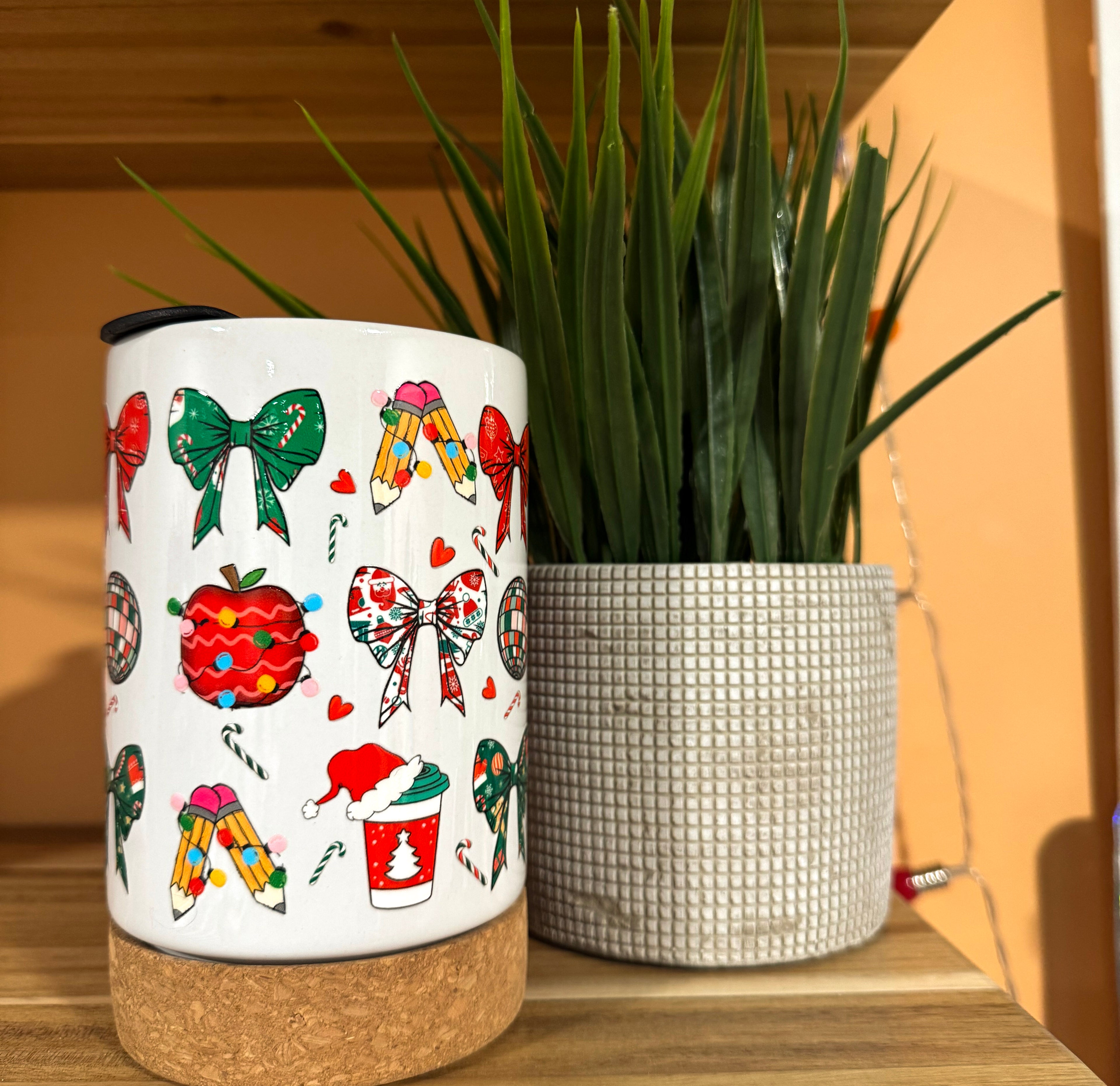 Teacher Disco Christmas White Mug - FINAL SALE