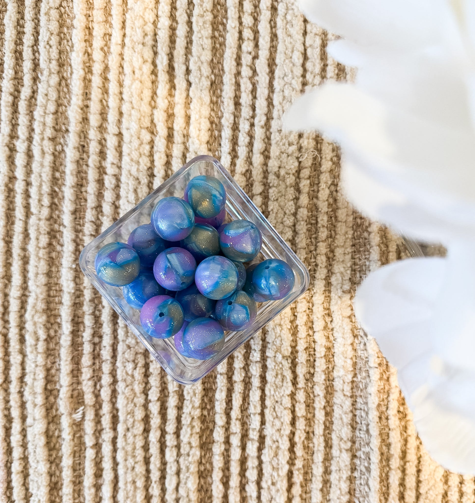 Pastel Galaxy Jelly 20mm Bead [Single]