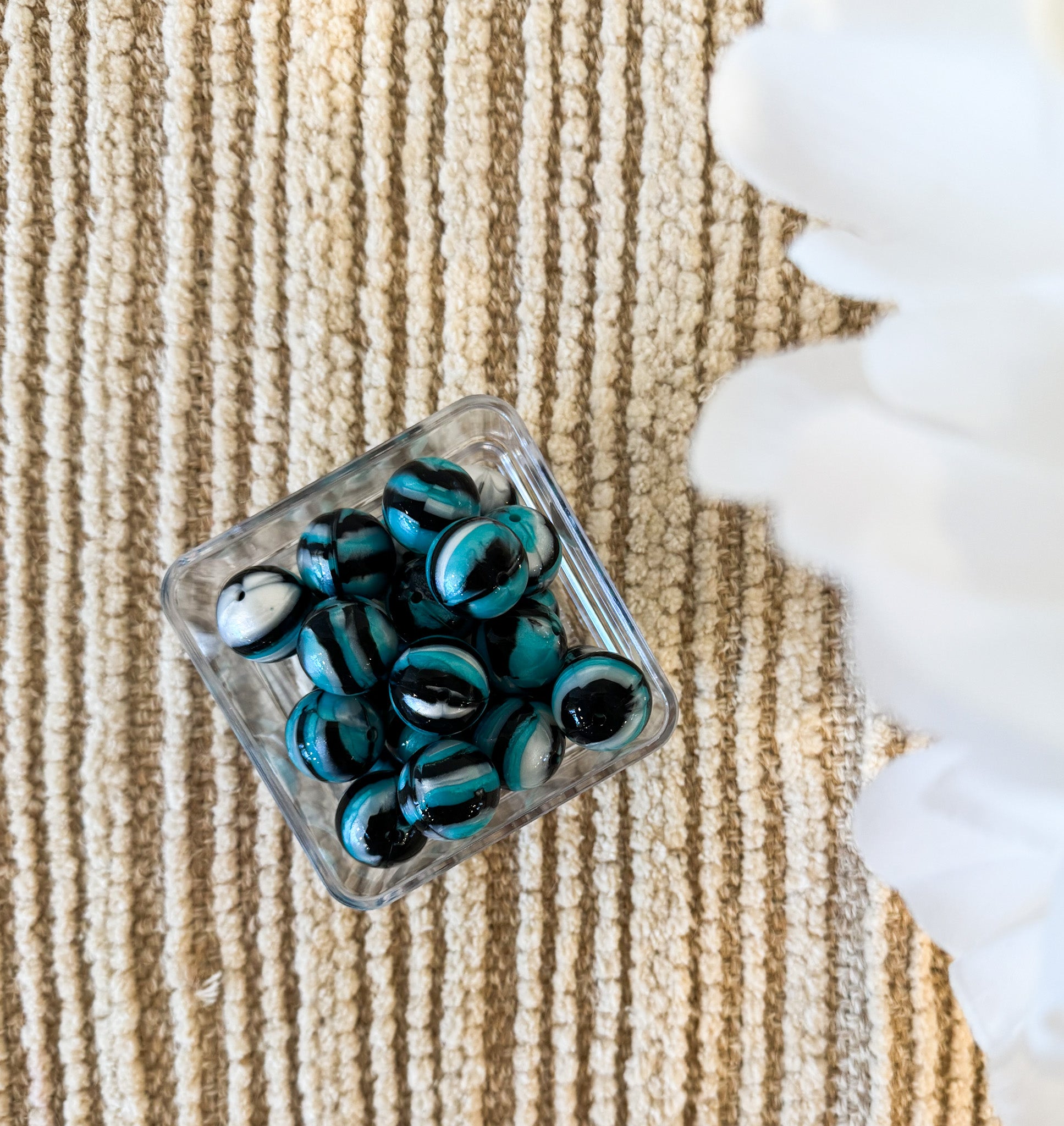 Galaxy Twist Jelly 20mm Bead [Single]