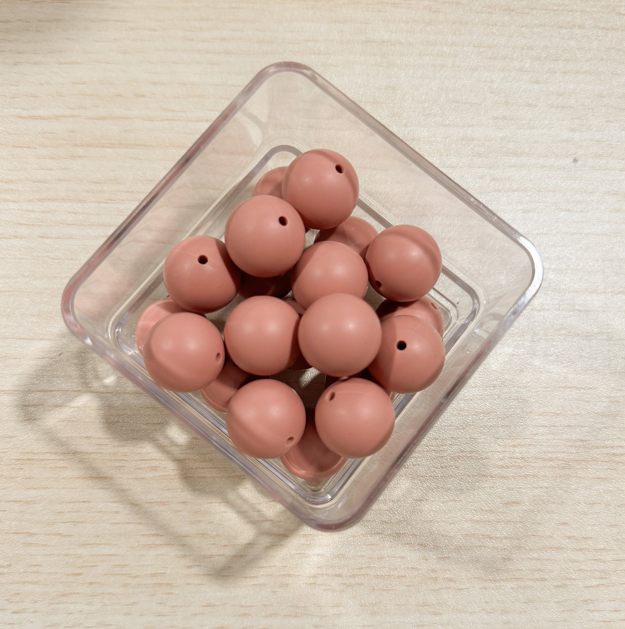 Dusty Burgundy 19mm Bead [Single]