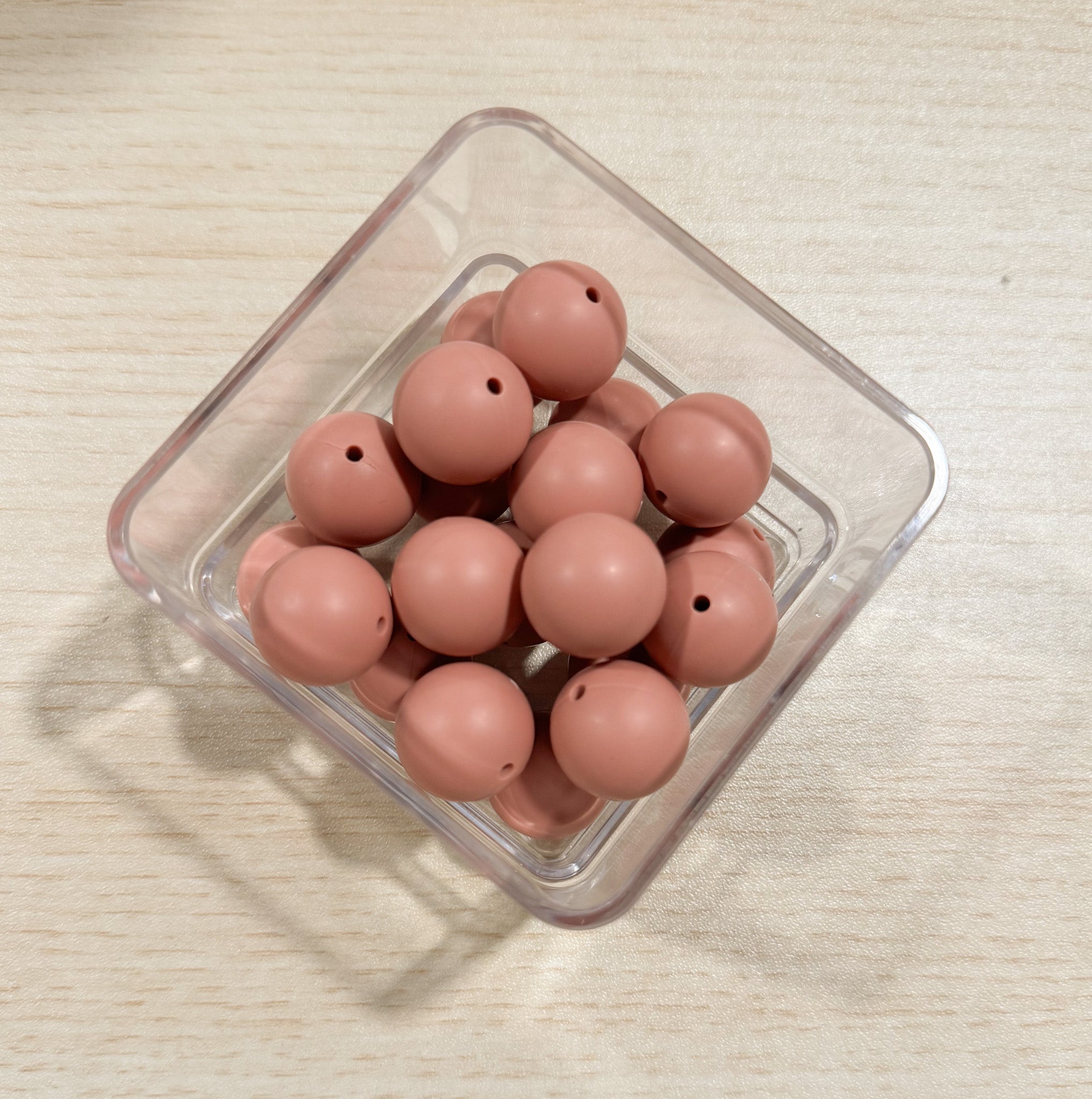 Dusty Burgundy 19mm Bead [Single]