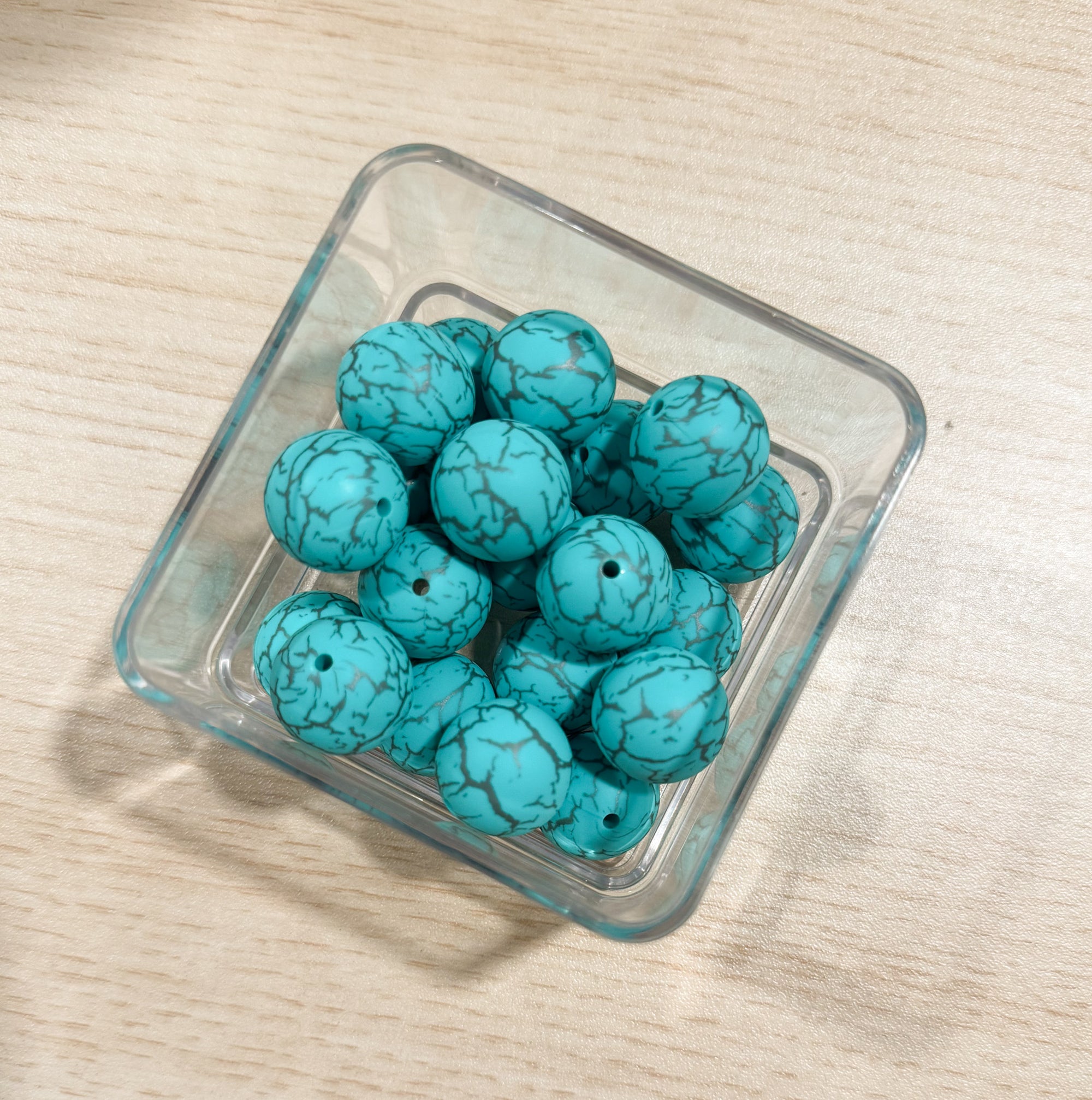 Turquoise Lightning 19mm 20ct Pack
