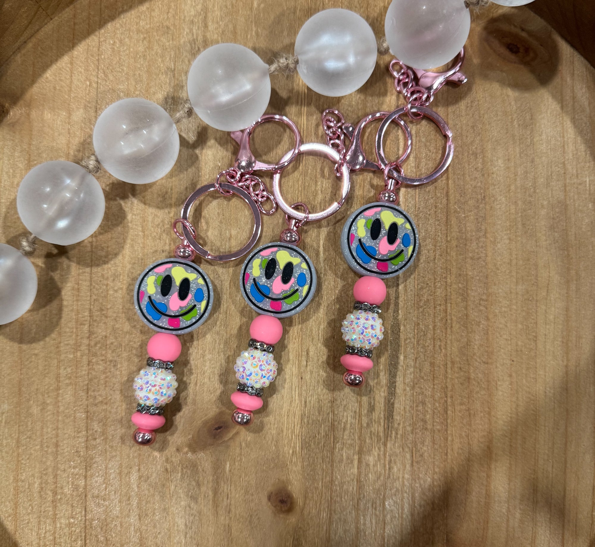 Cow Smiley Bar Keychain