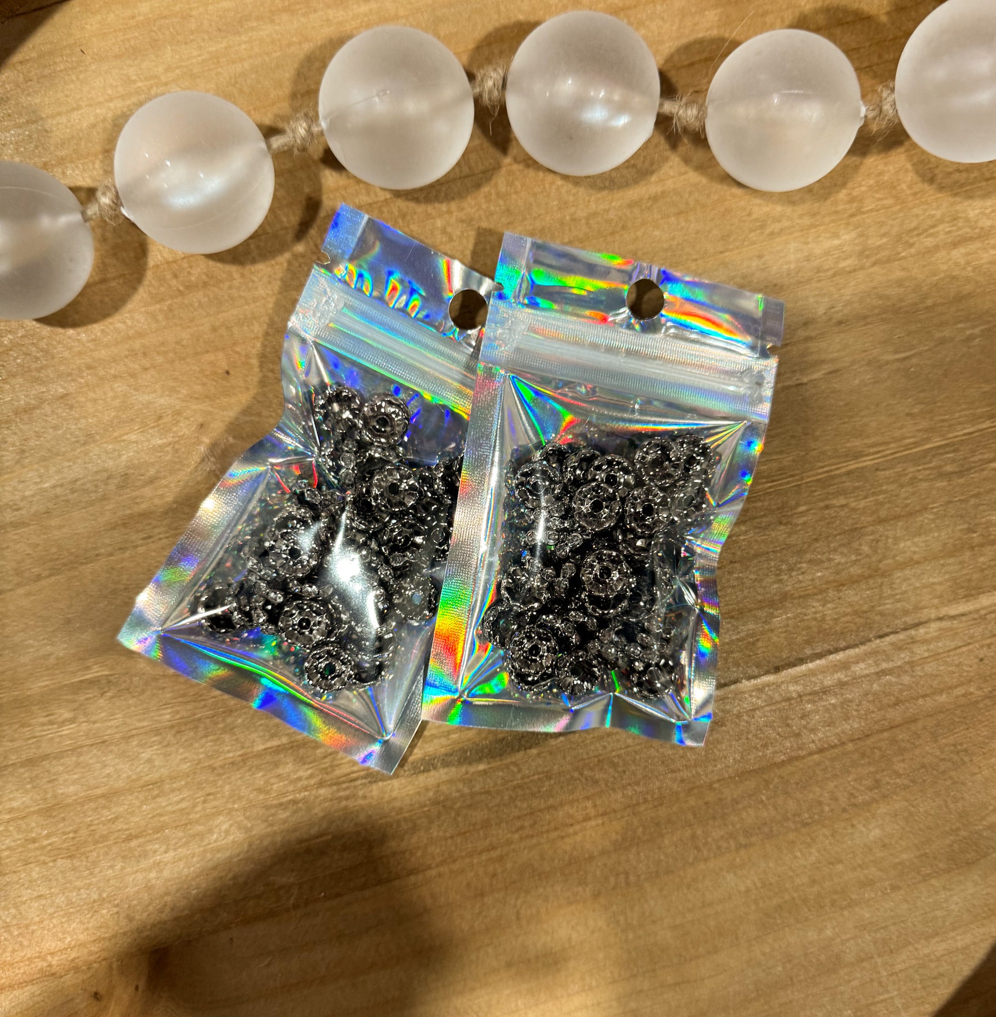 Gun Metal Wavy Spacers (50 ct)