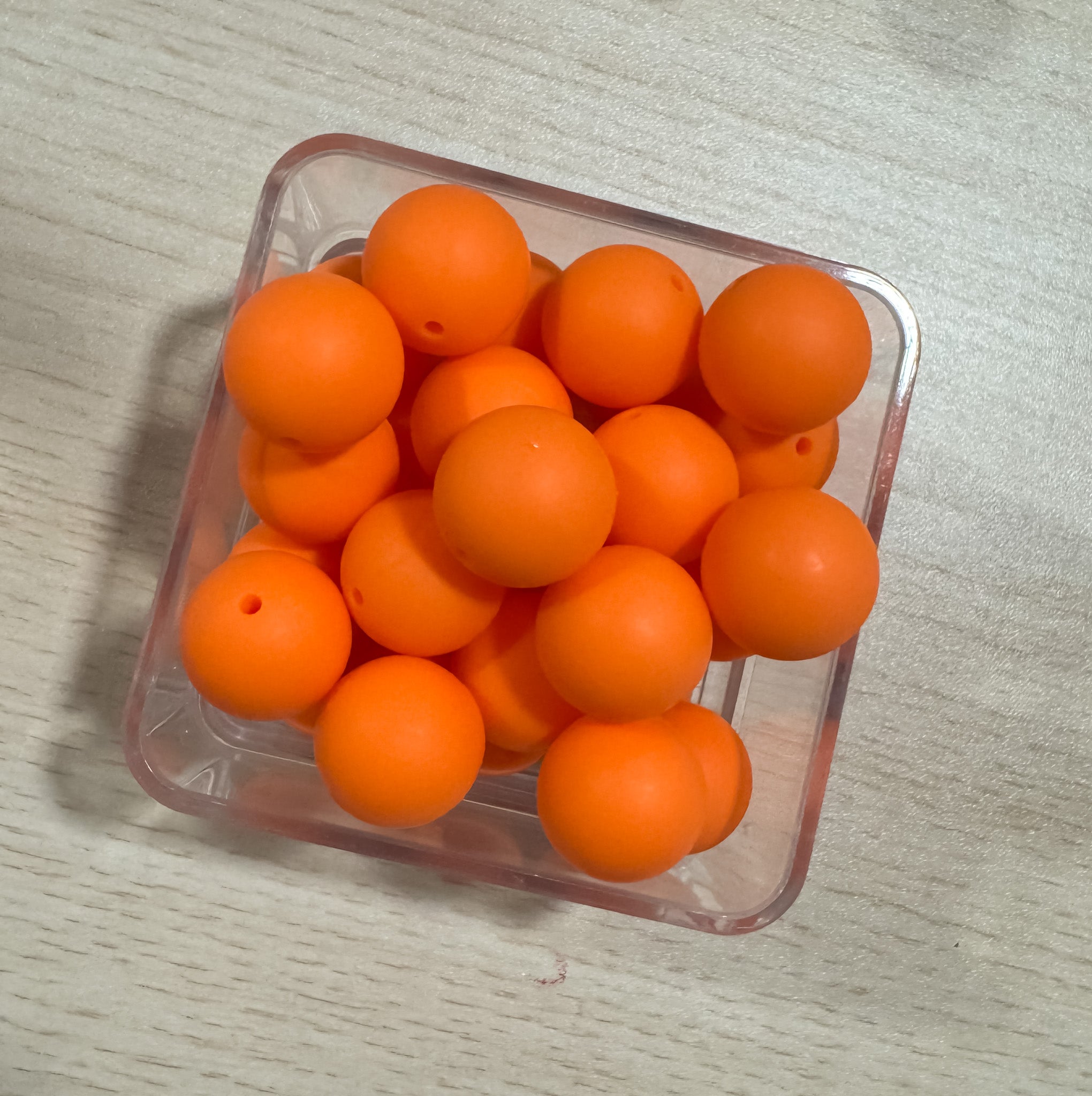 TicTac Orange 19mm Bead [Single]