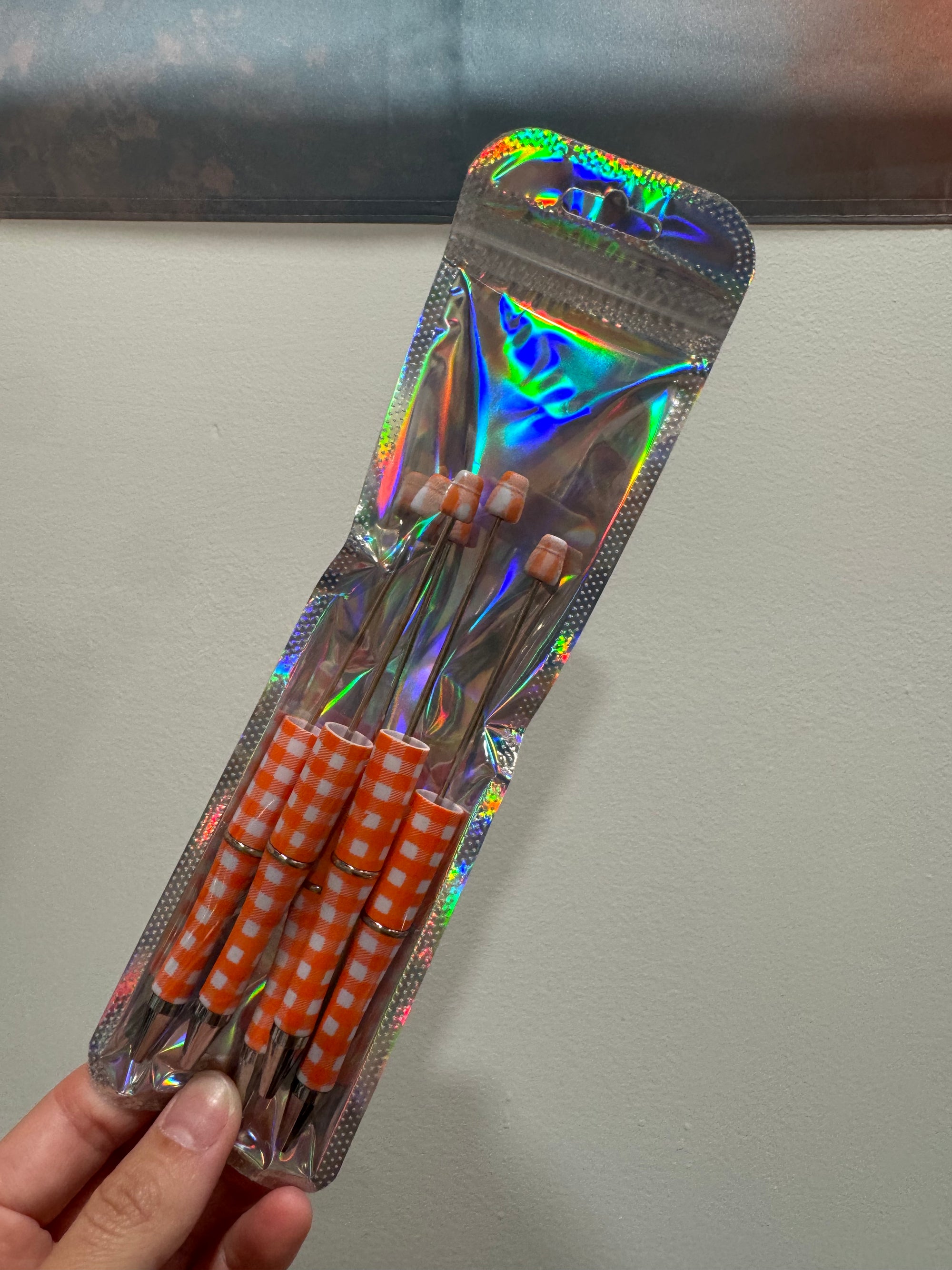 Orange Flannel Refillable Pens 5ct