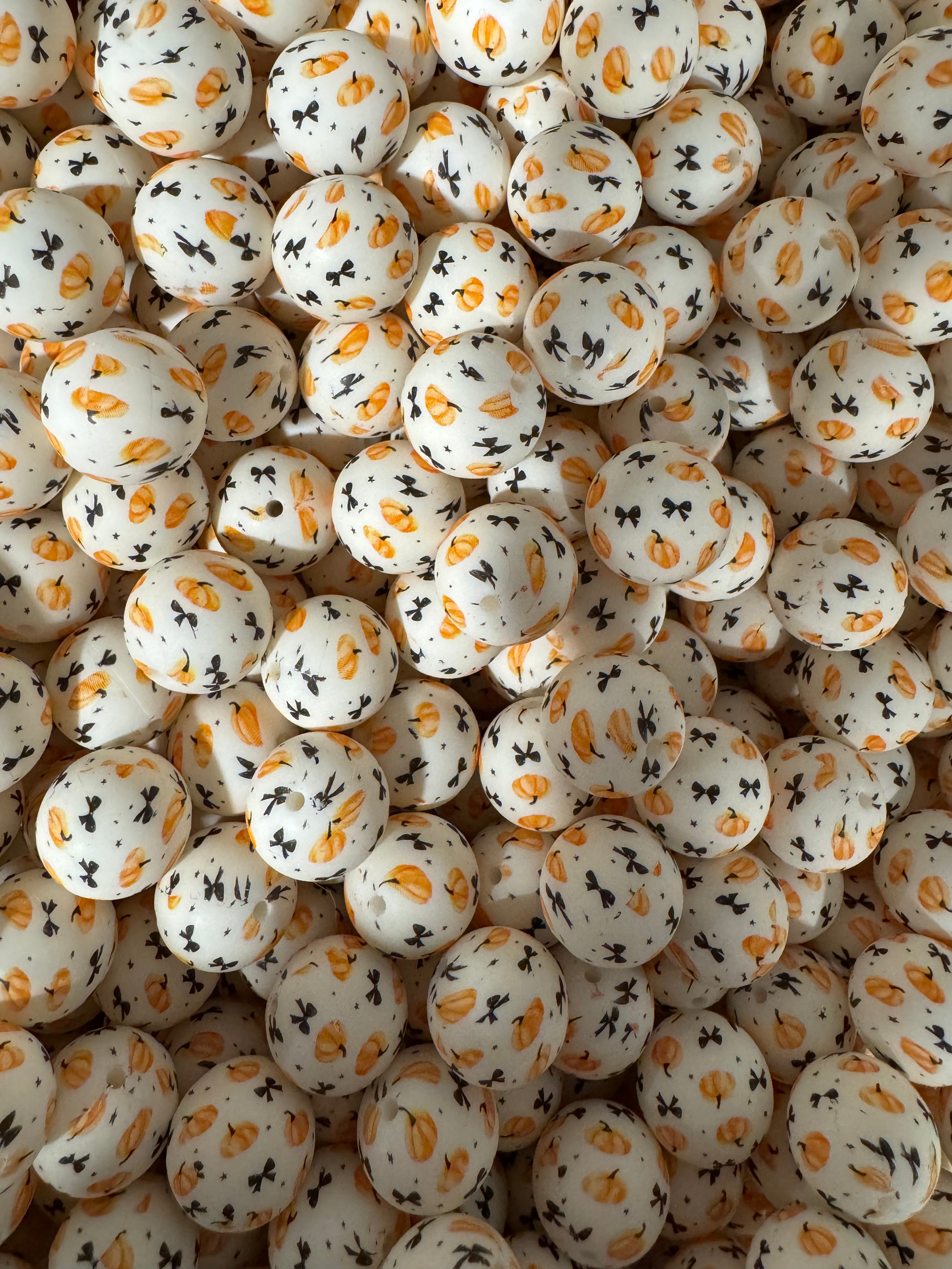 Pumpkins and Bows EXCLUSIVE 19mm Bead-SINGLE