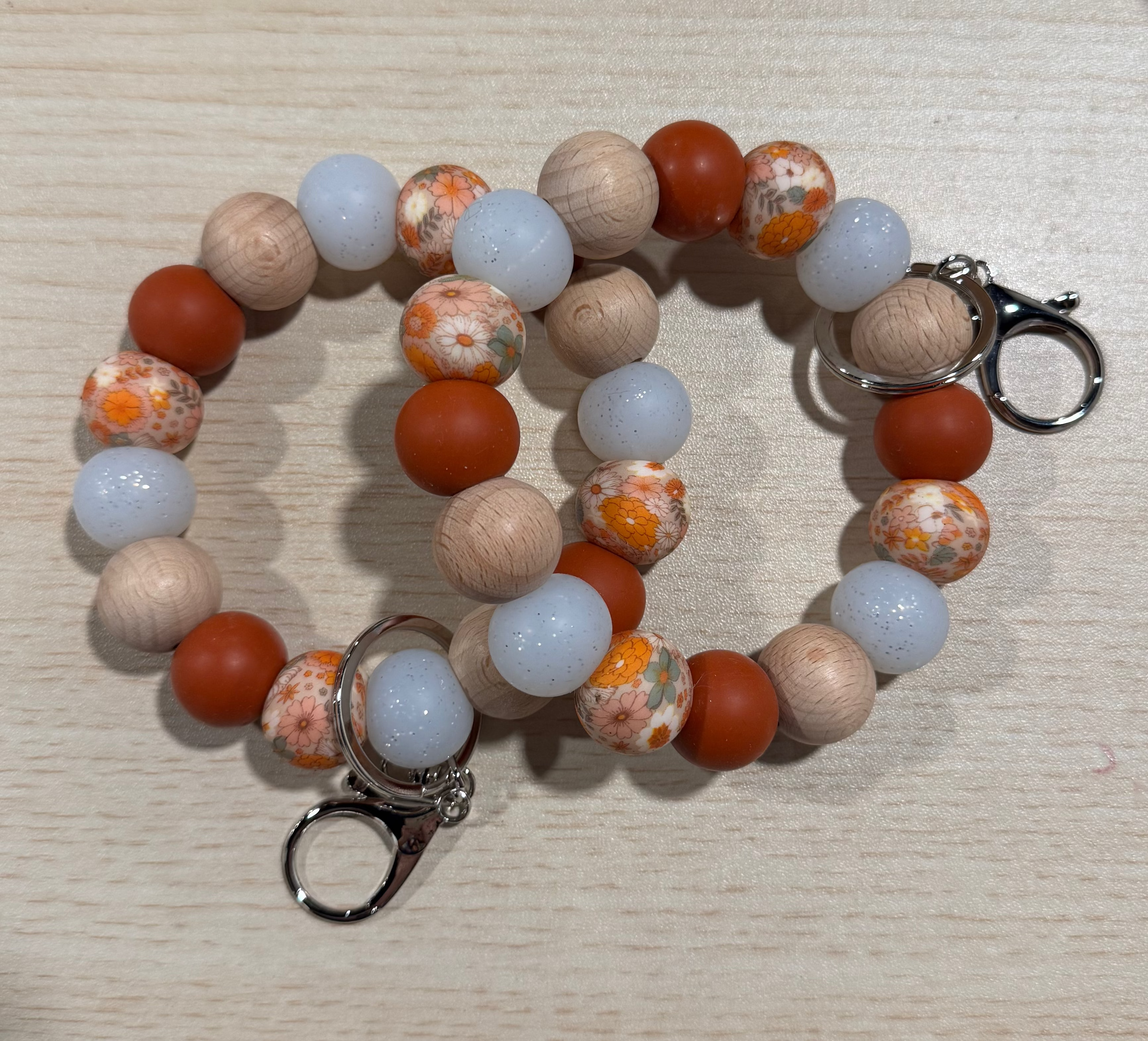 Autum Floral Wristlet