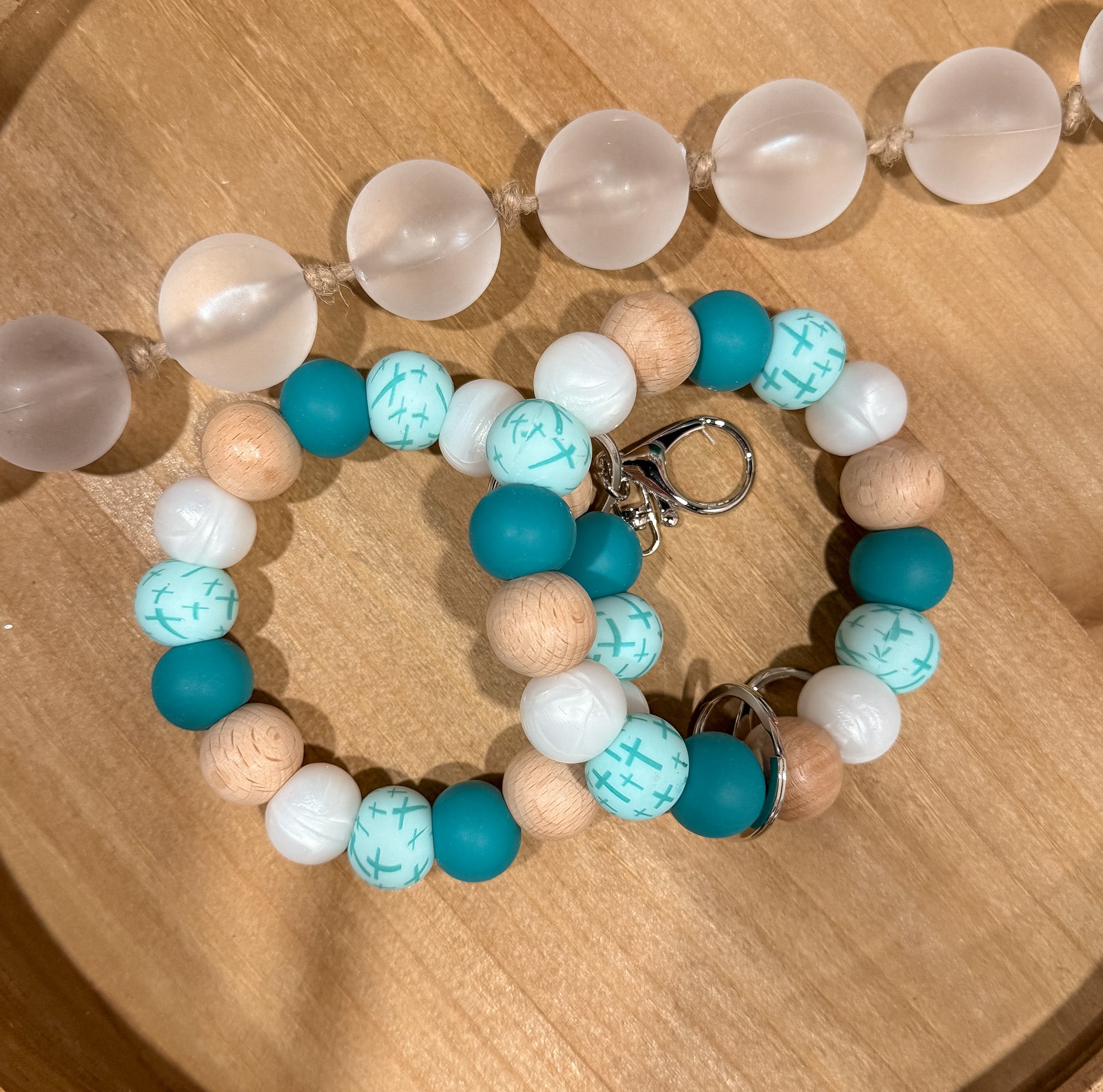 Turquoise Cross Wristlet