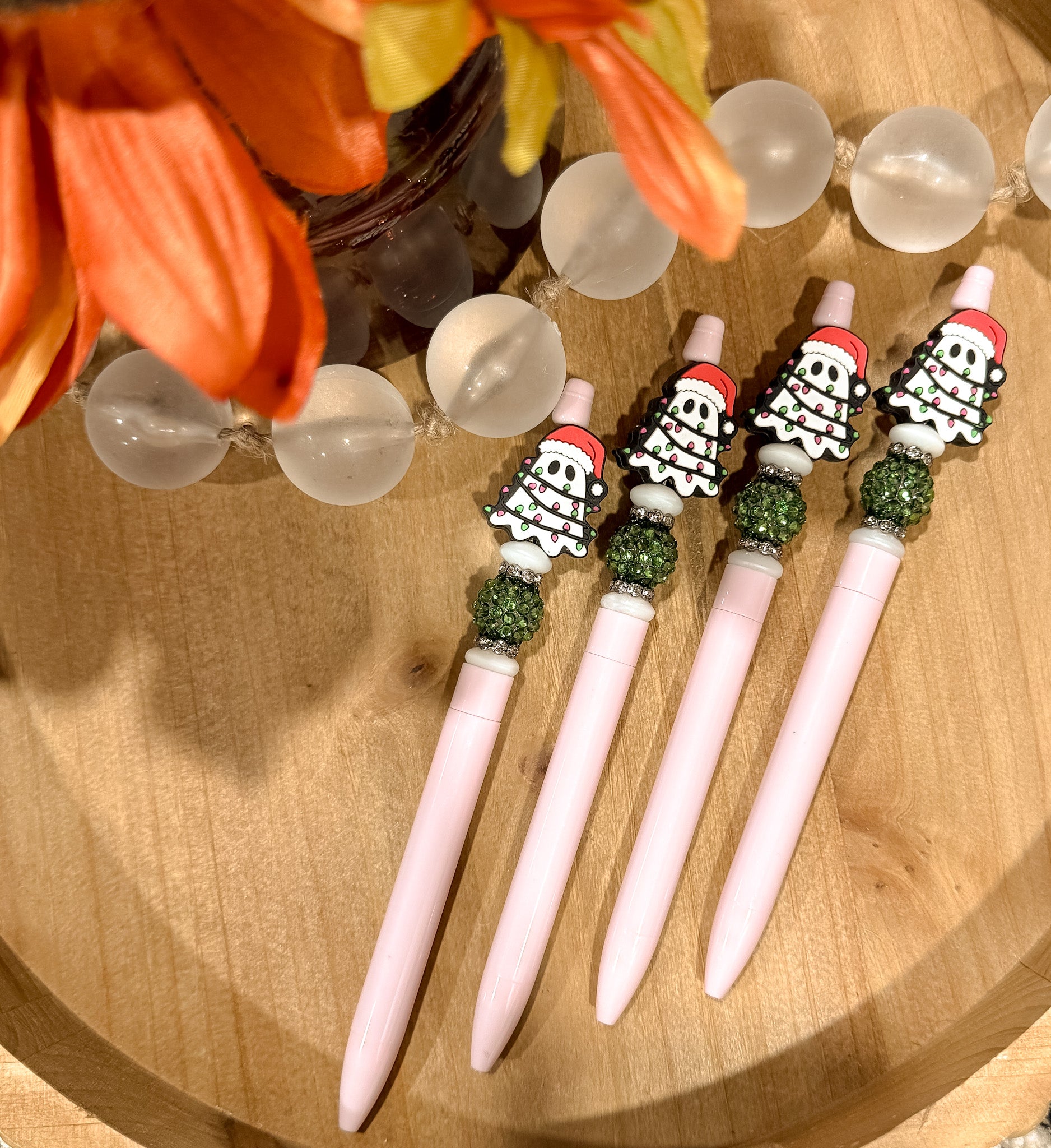 Christmas Lights Ghost Skinny Pen