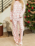Pink Santa Claus Striped Lounge Set - FINAL SALE