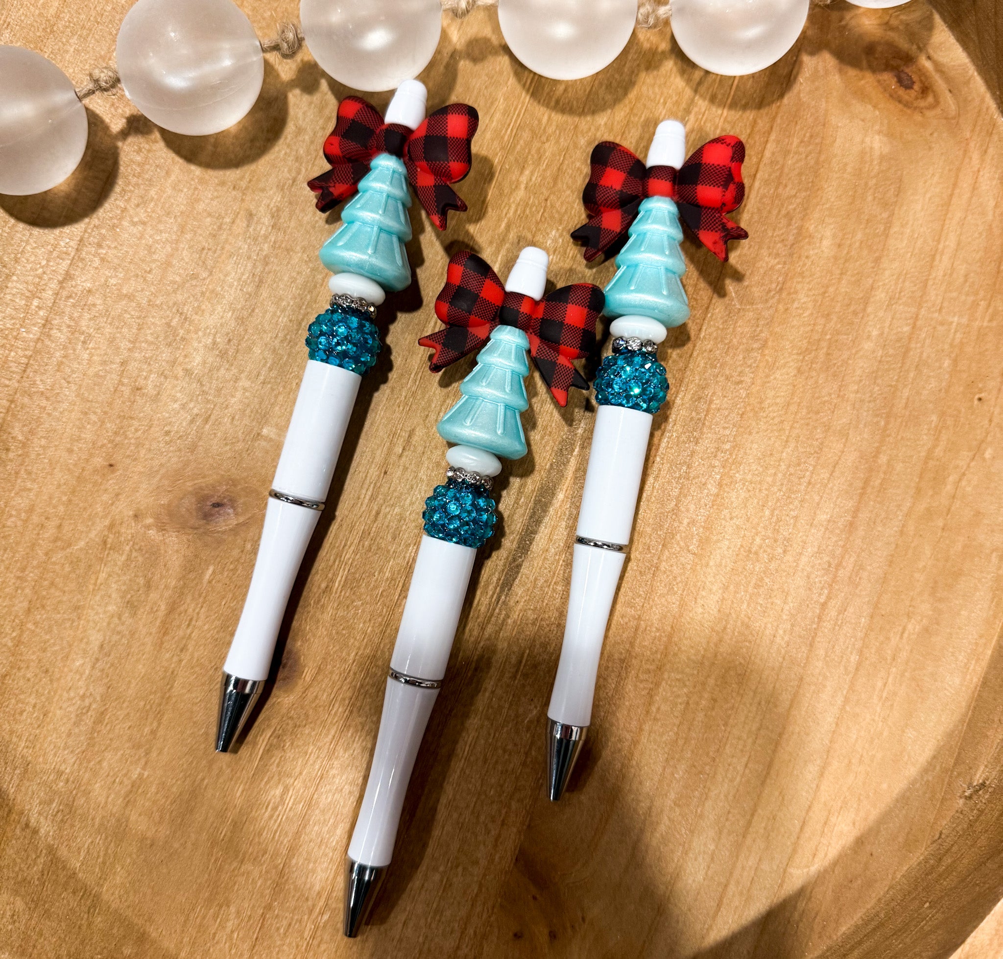 Blue Christmas Tree Refillable Pen