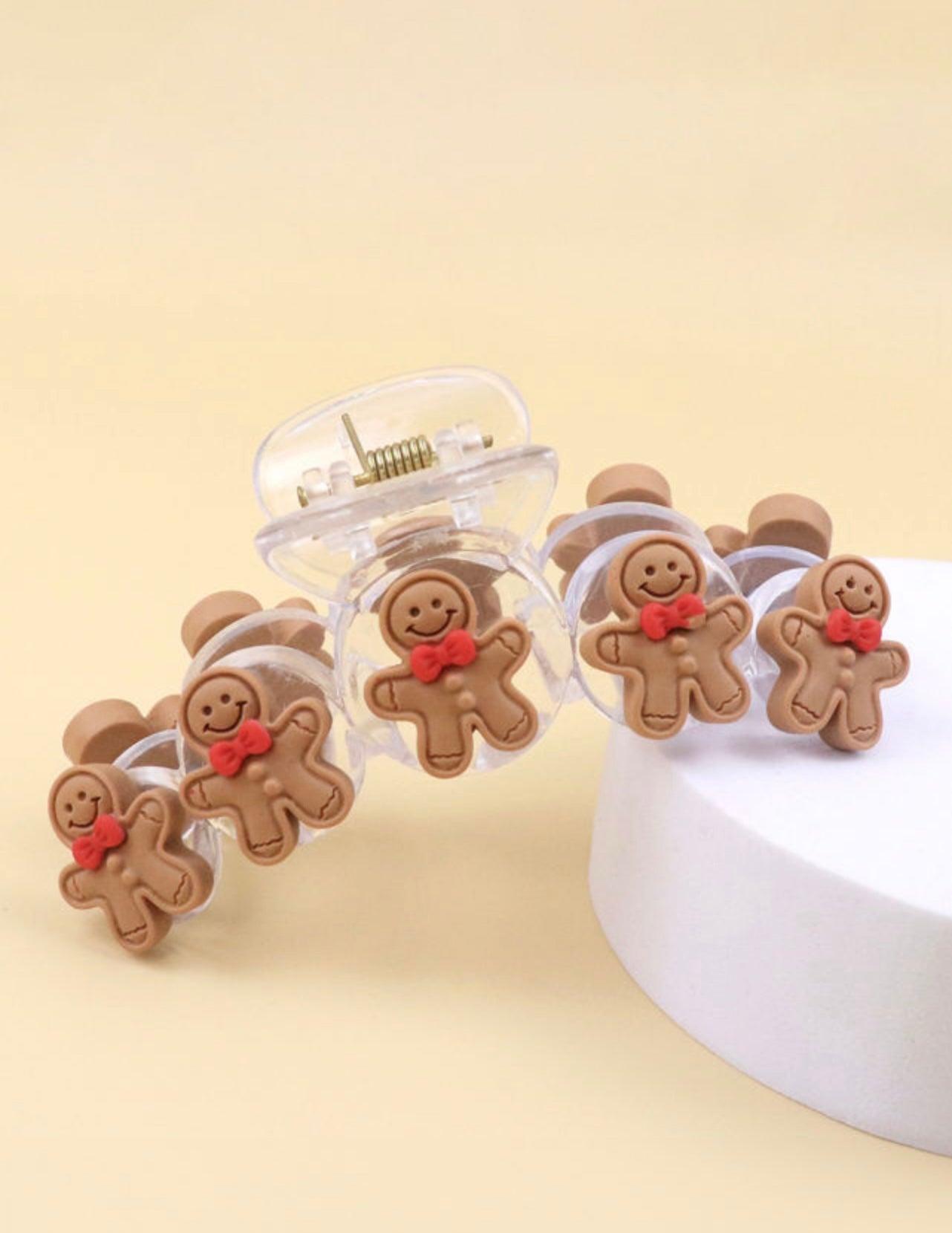 Cute Gingerbread Man Claw Clip