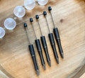Black Ombre Checkered Refillable Pen Pack 5ct