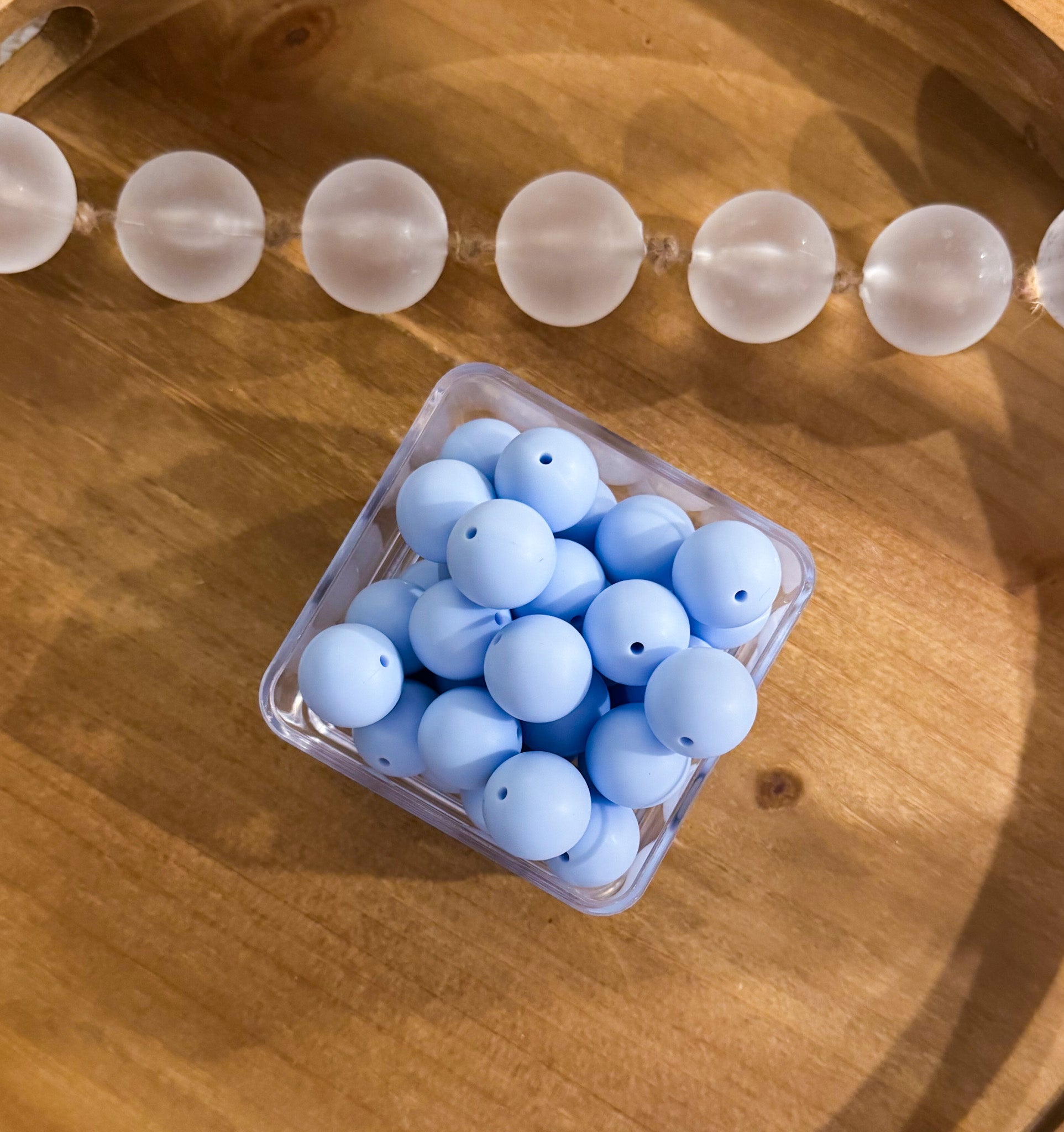 Pastel Blue 19mm Bead [Single]