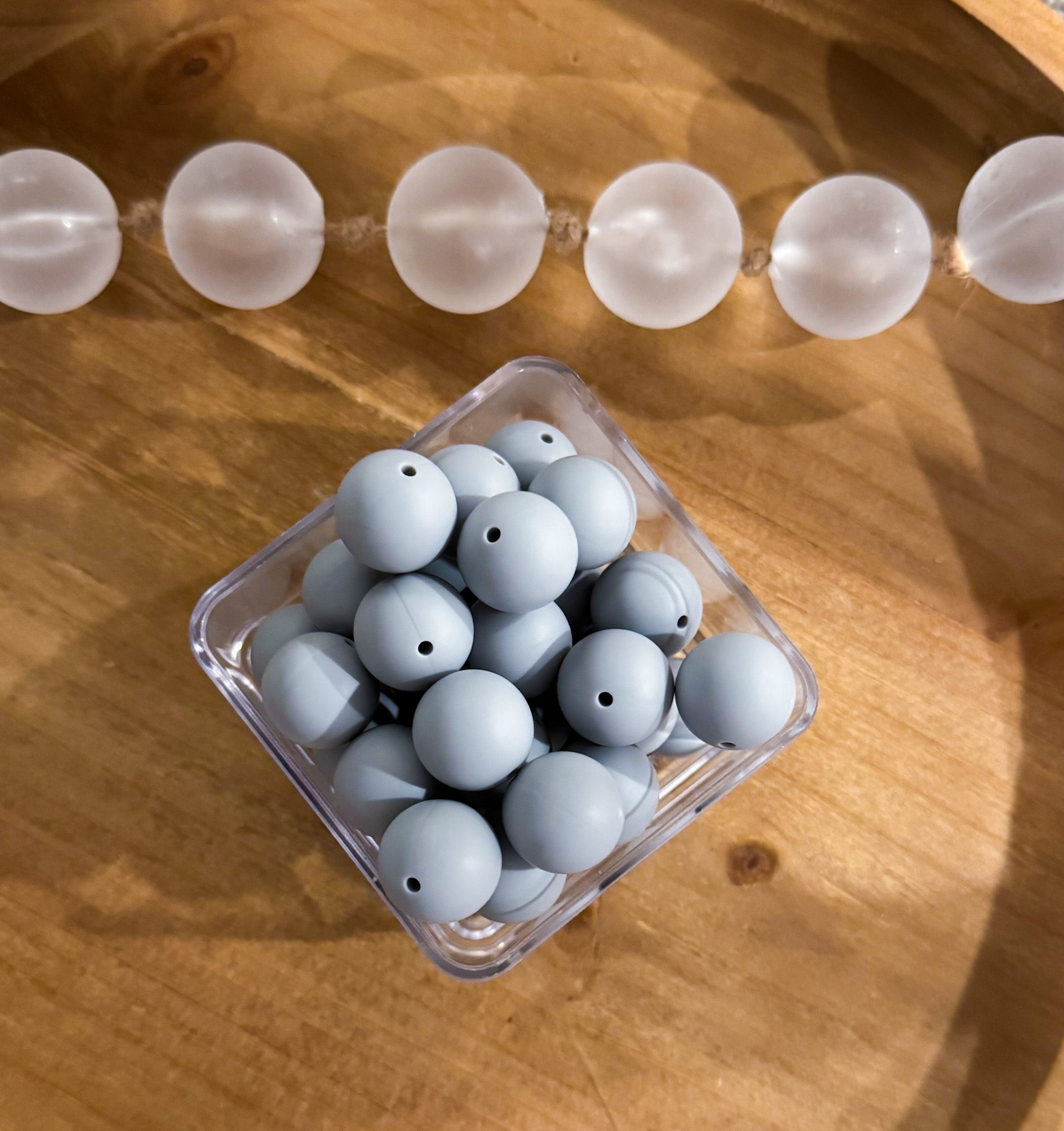 Dark Grey 19mm Bead [Single]