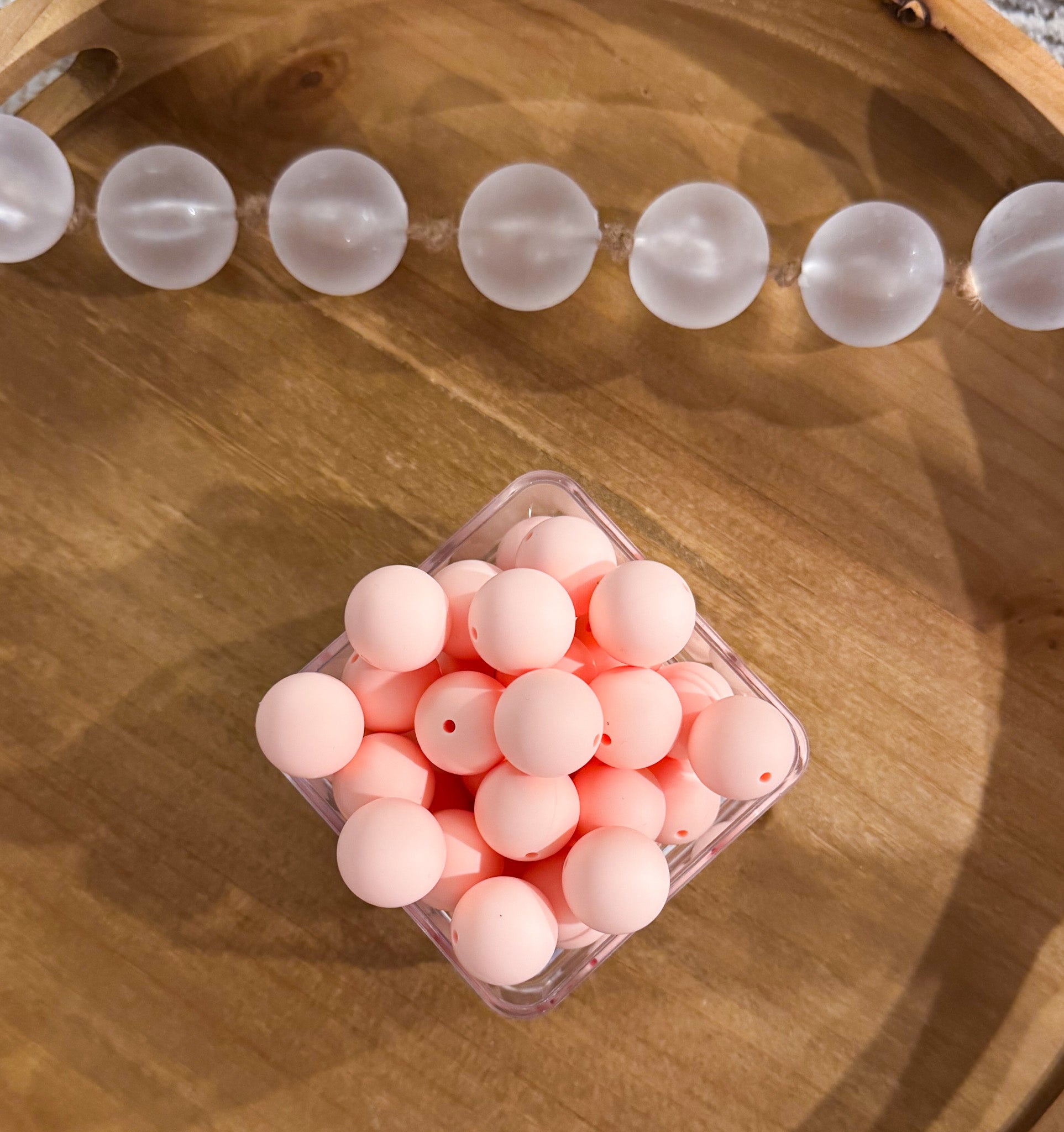 Peachy Pink 19mm Bead [Single]