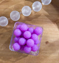 Lavender Glitter Jelly 20mm Bead [Single]