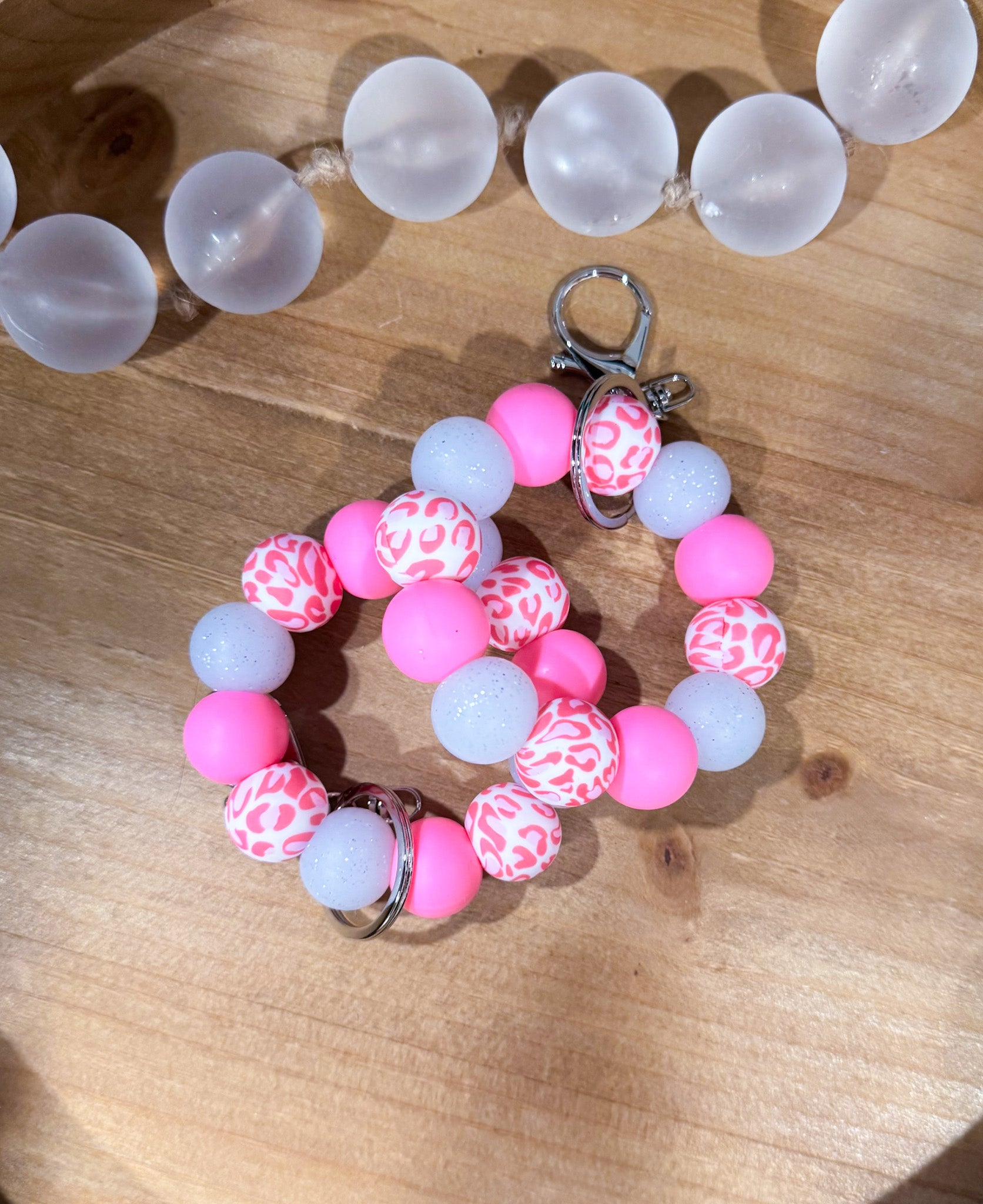 Pink Leopard Mini Wristlet