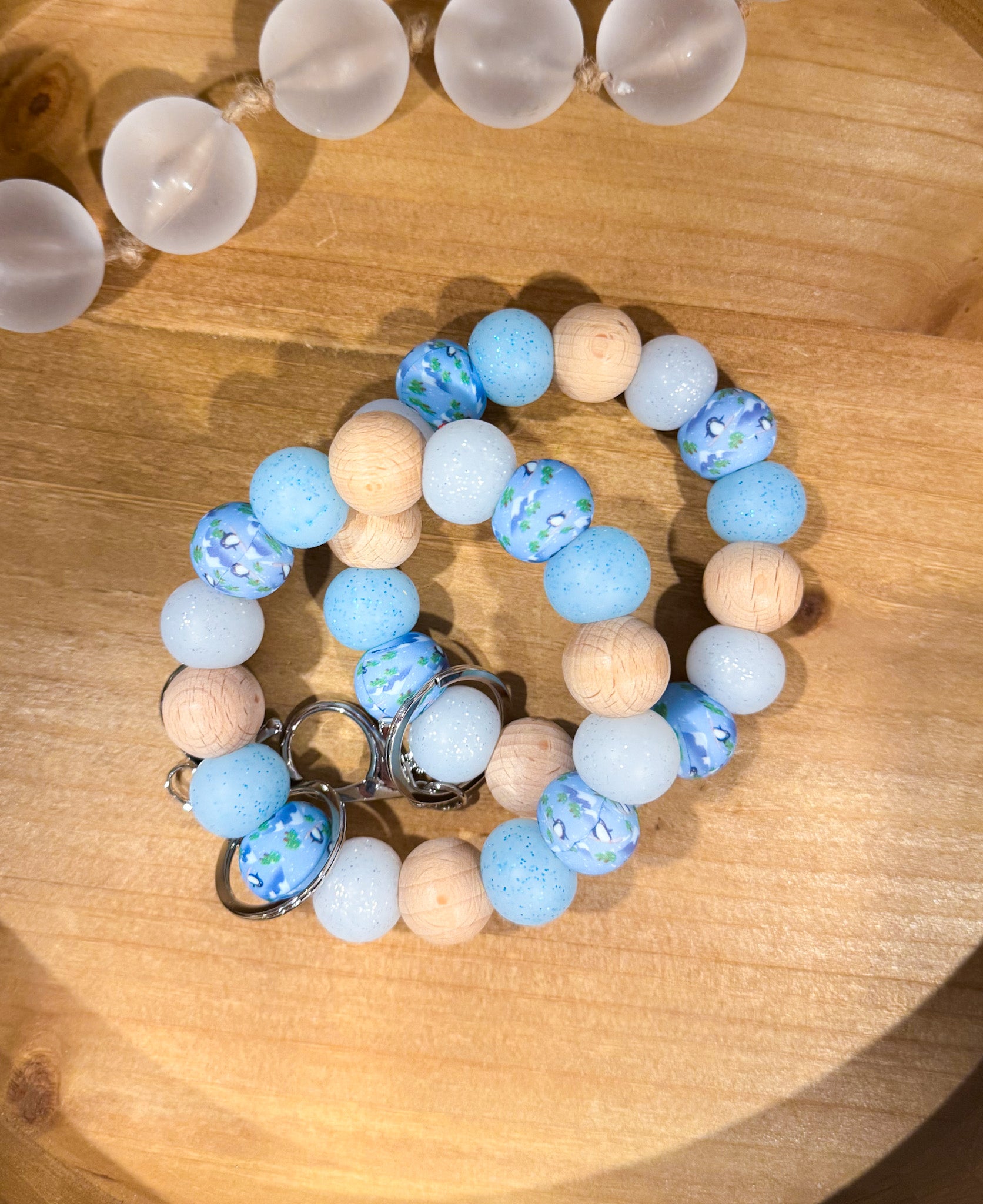 Winter Penguin Wristlet