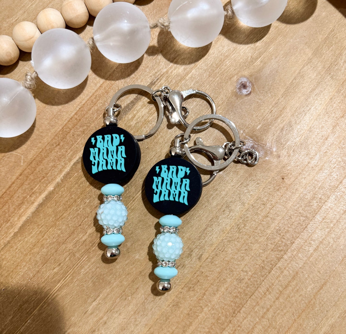 Bad Mama Jama [Blue] Bar Keychain