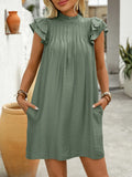 Pleated Patchwork Dress - FINAL SALE