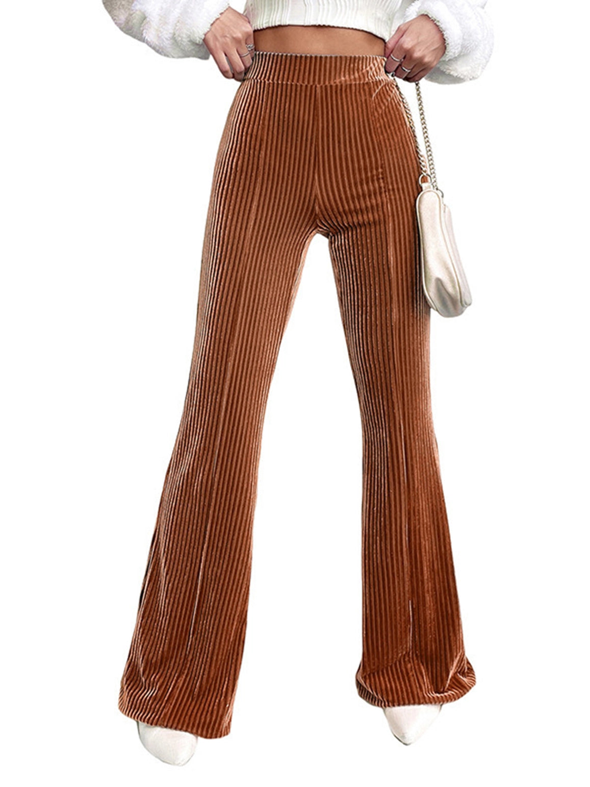 Solid Color Casual Wide Leg Pants