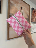 Pink Checkered Book Buddy