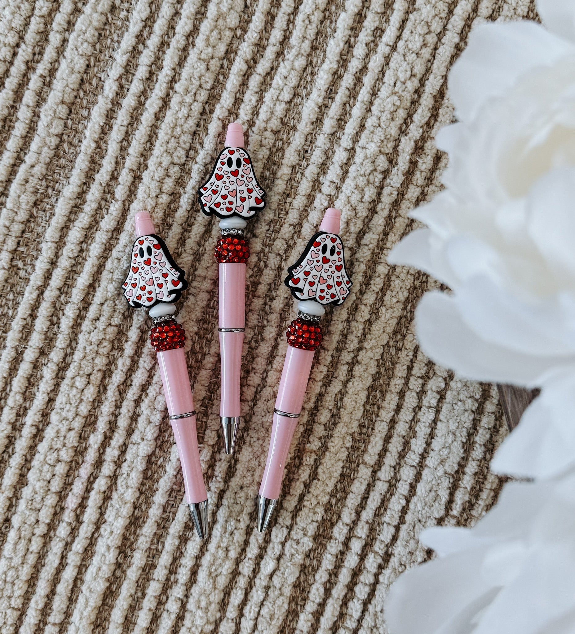 Valentine Ghost Pink Refillable Pen