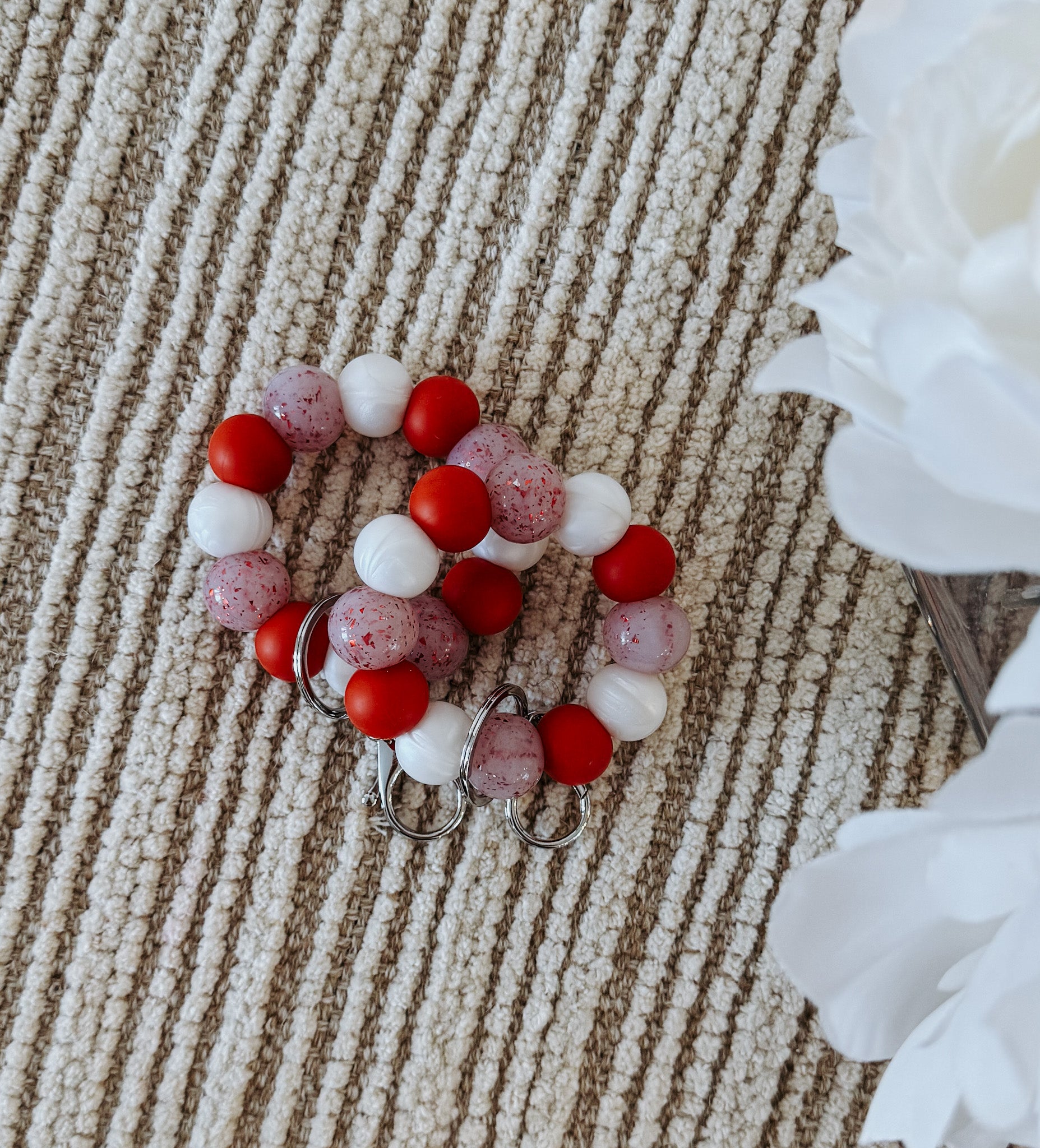 Valentines Confetti MINI Keychain